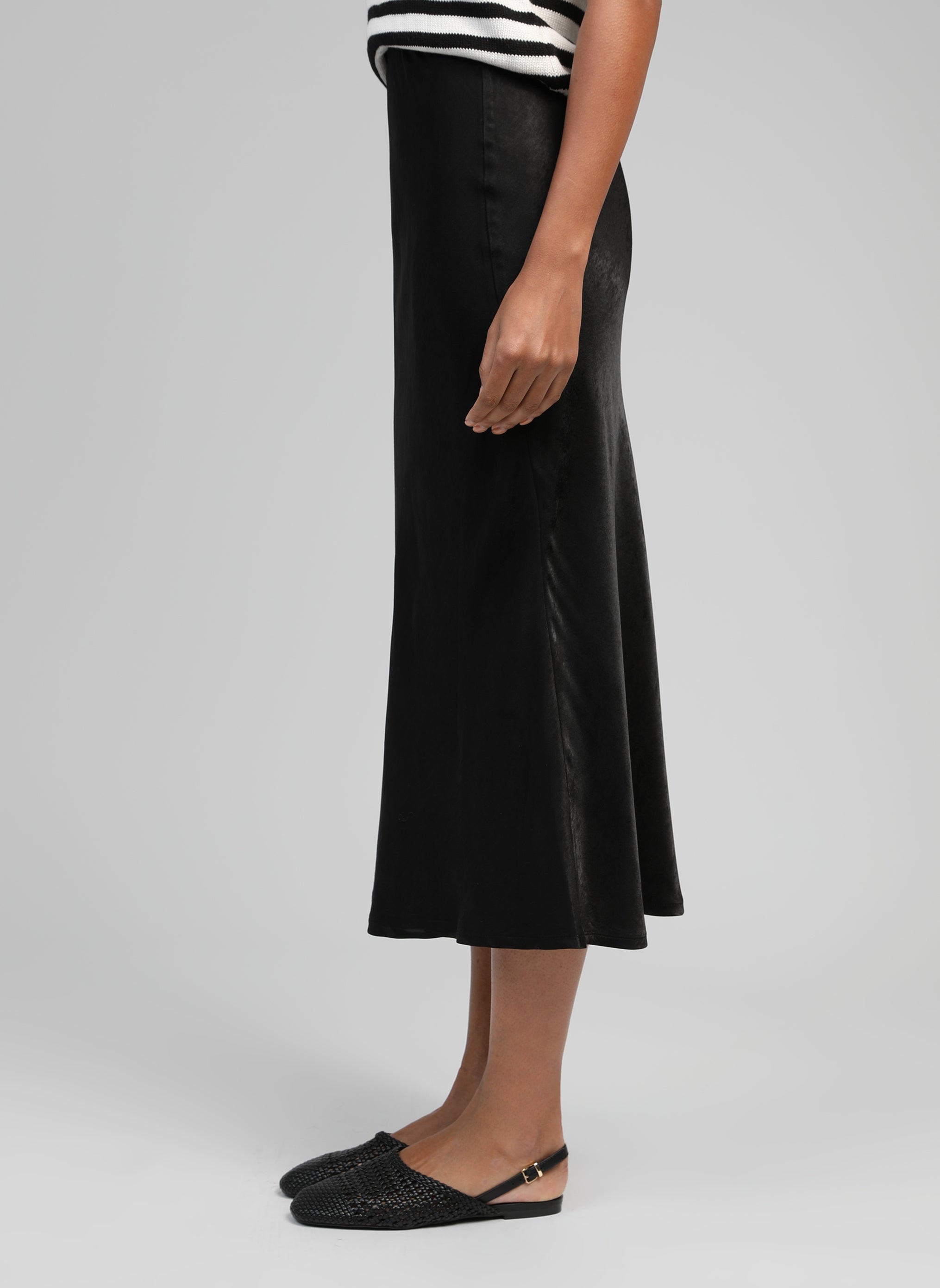 JUPE MIDI GALVINE noir