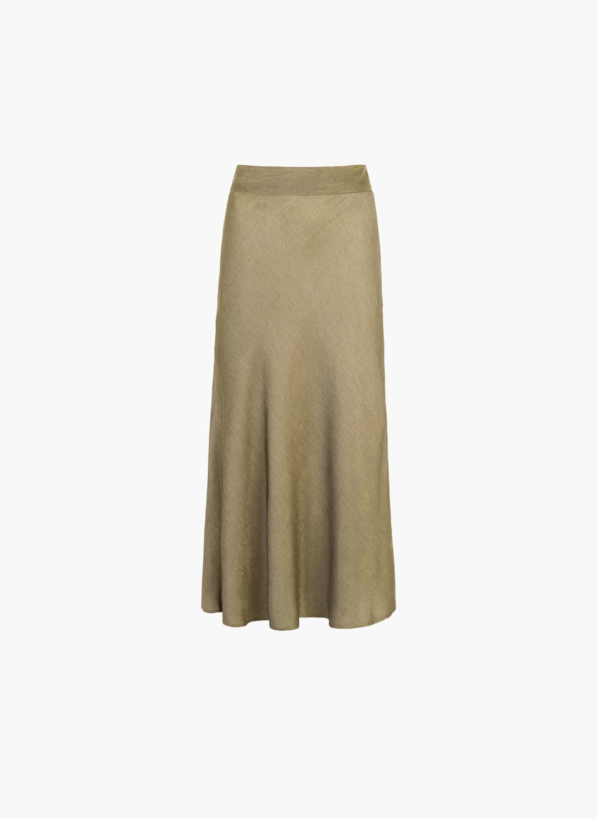 GANDIA MIDI SKIRT khaki