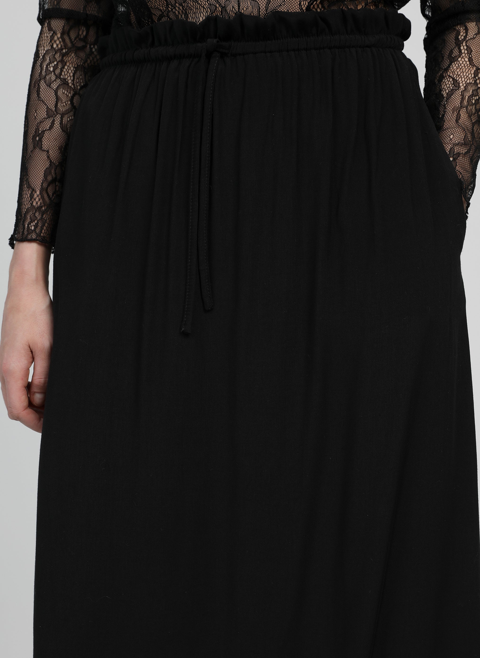 JUPE MIDI GANELIA noir