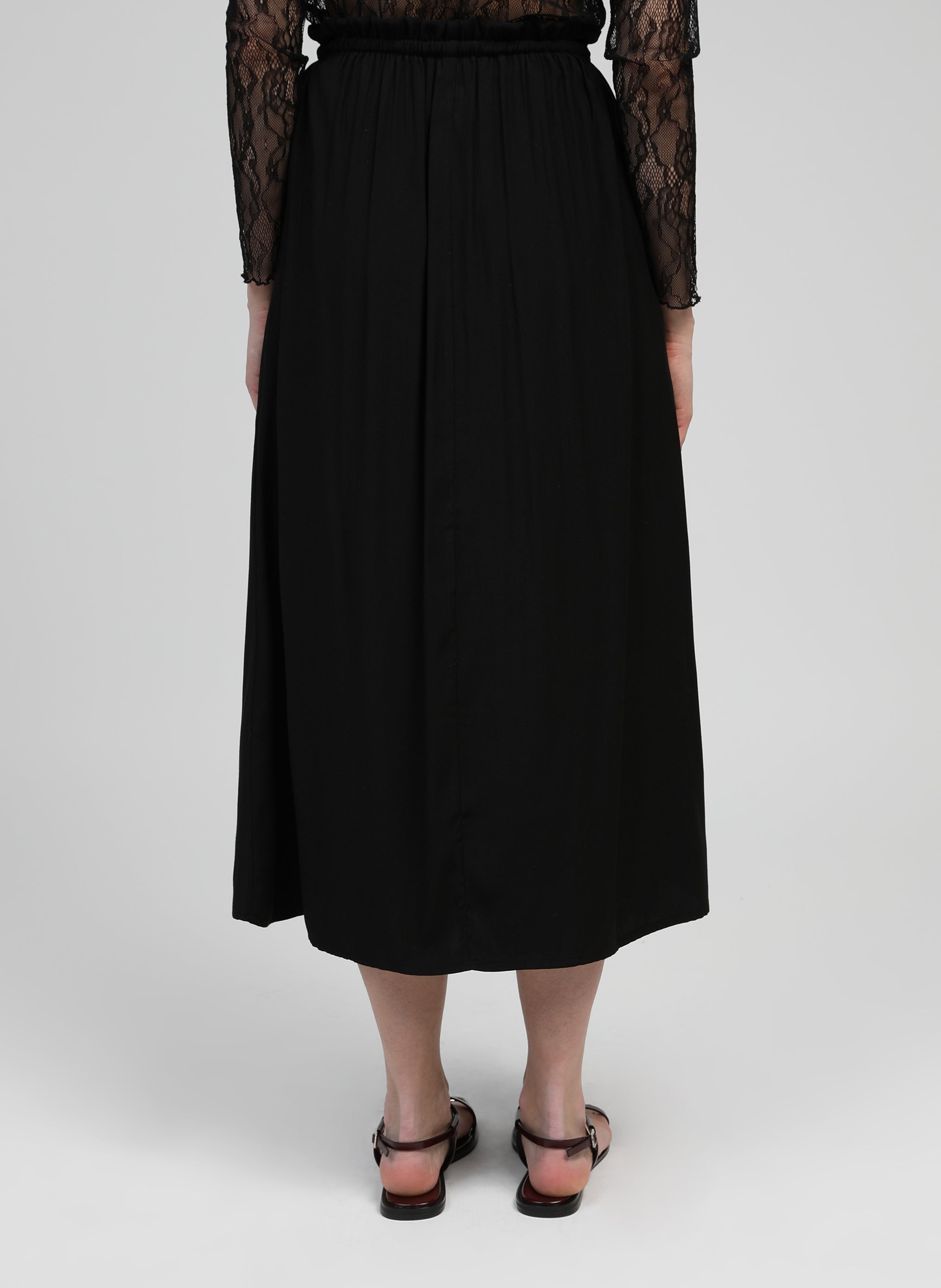 JUPE MIDI GANELIA noir