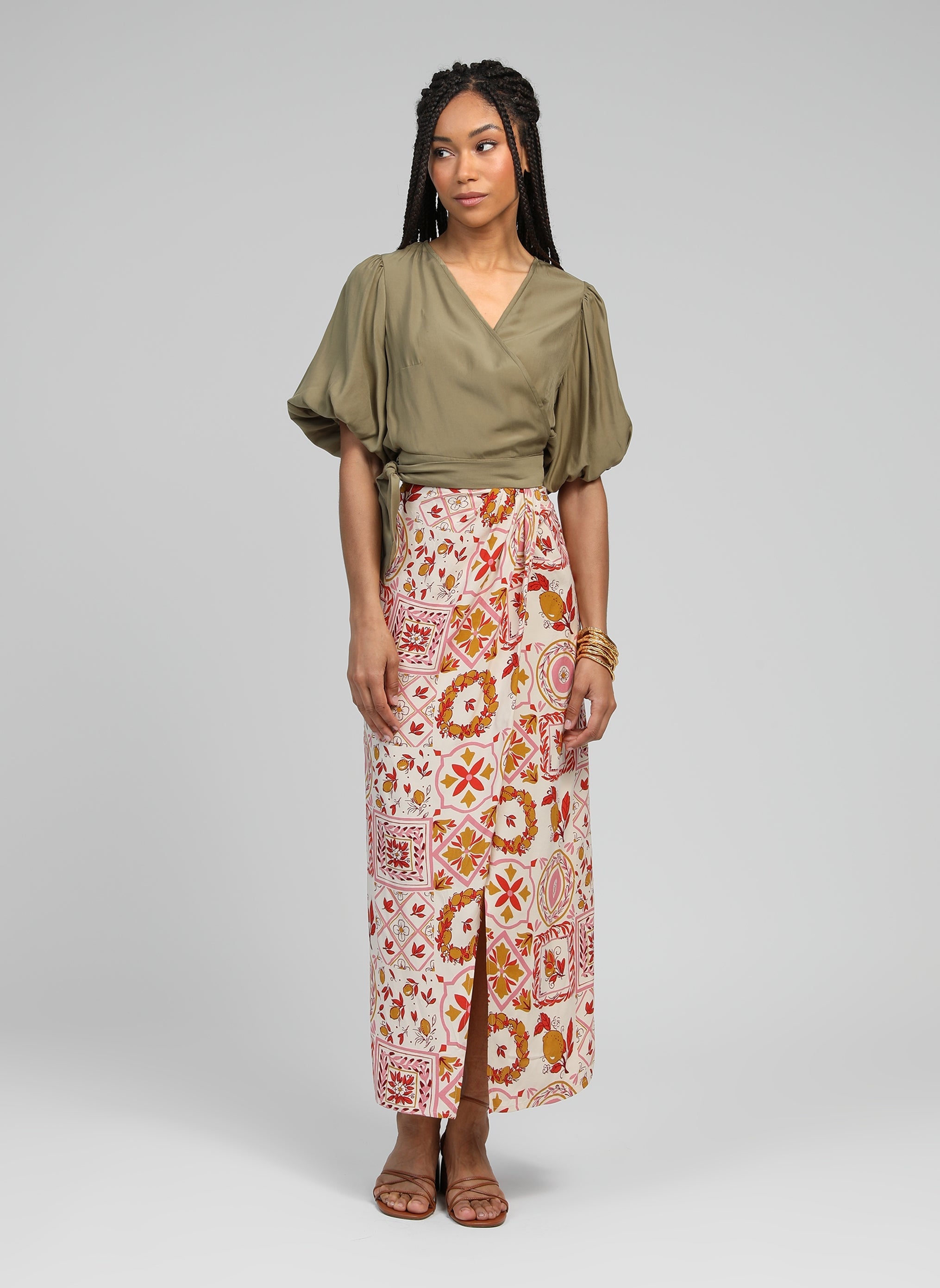 JUPE LONGUE GERIC rizzo rose