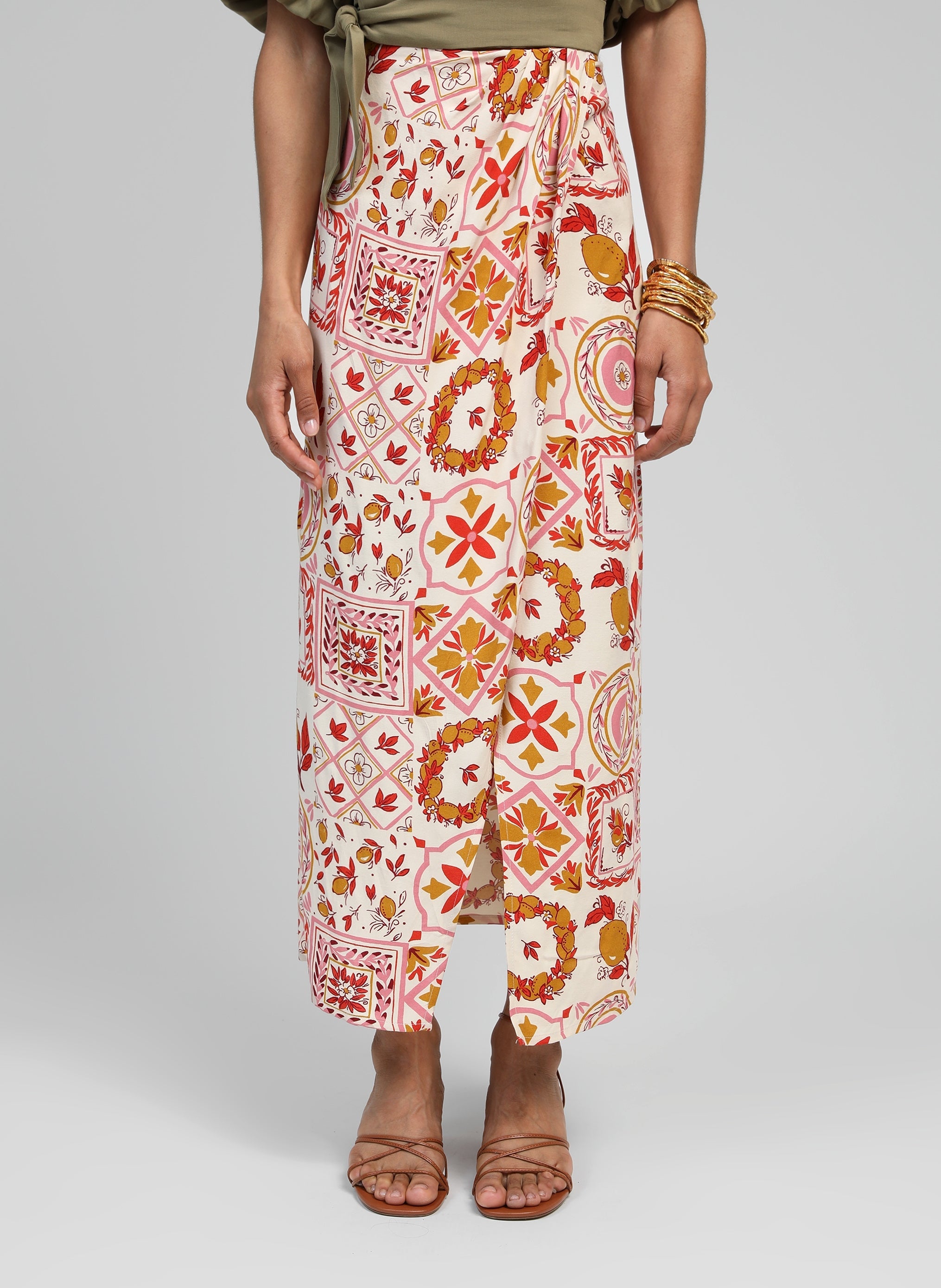 JUPE LONGUE GERIC rizzo rose