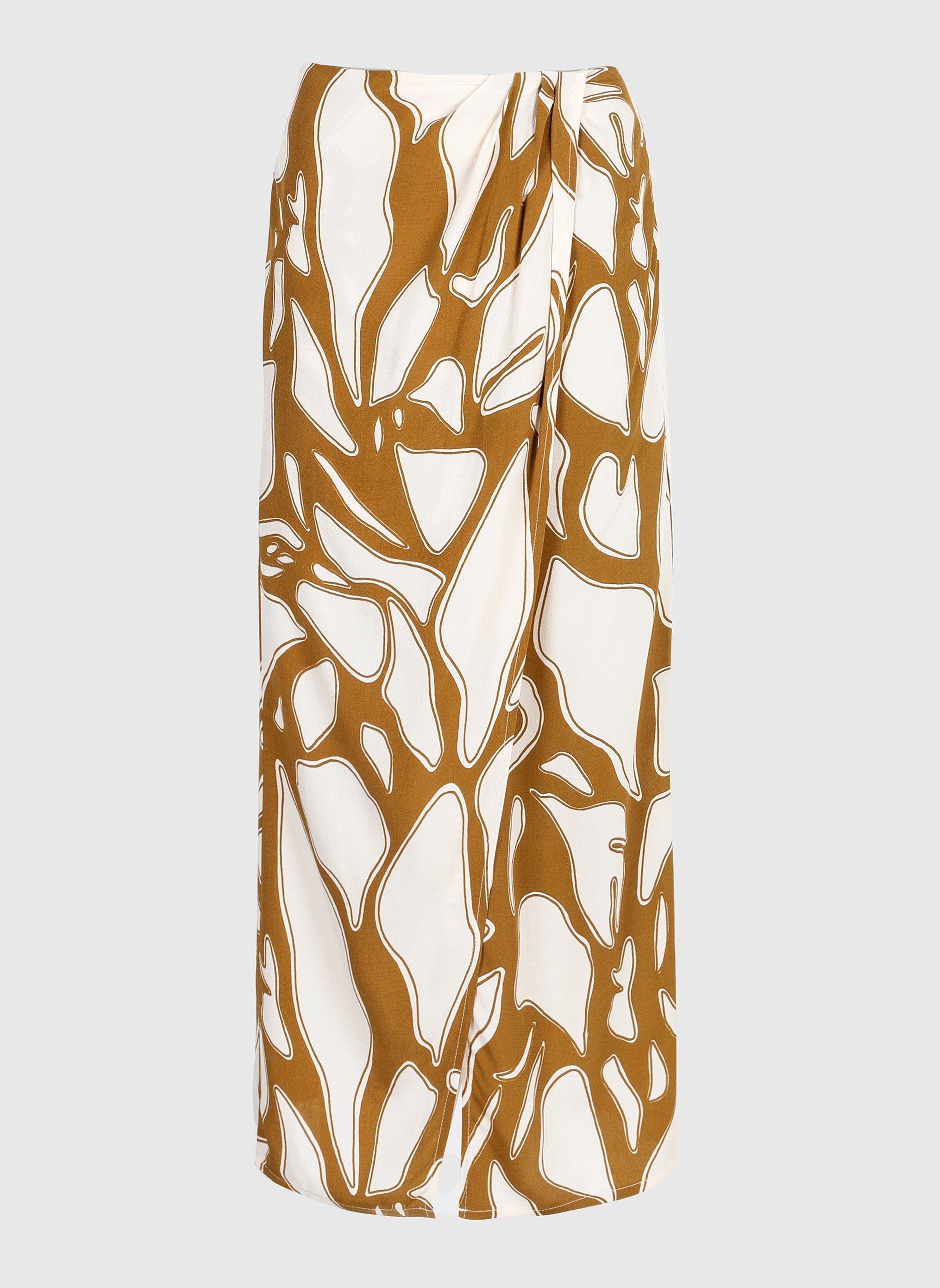 JUPE LONGUE GERIC flame olive