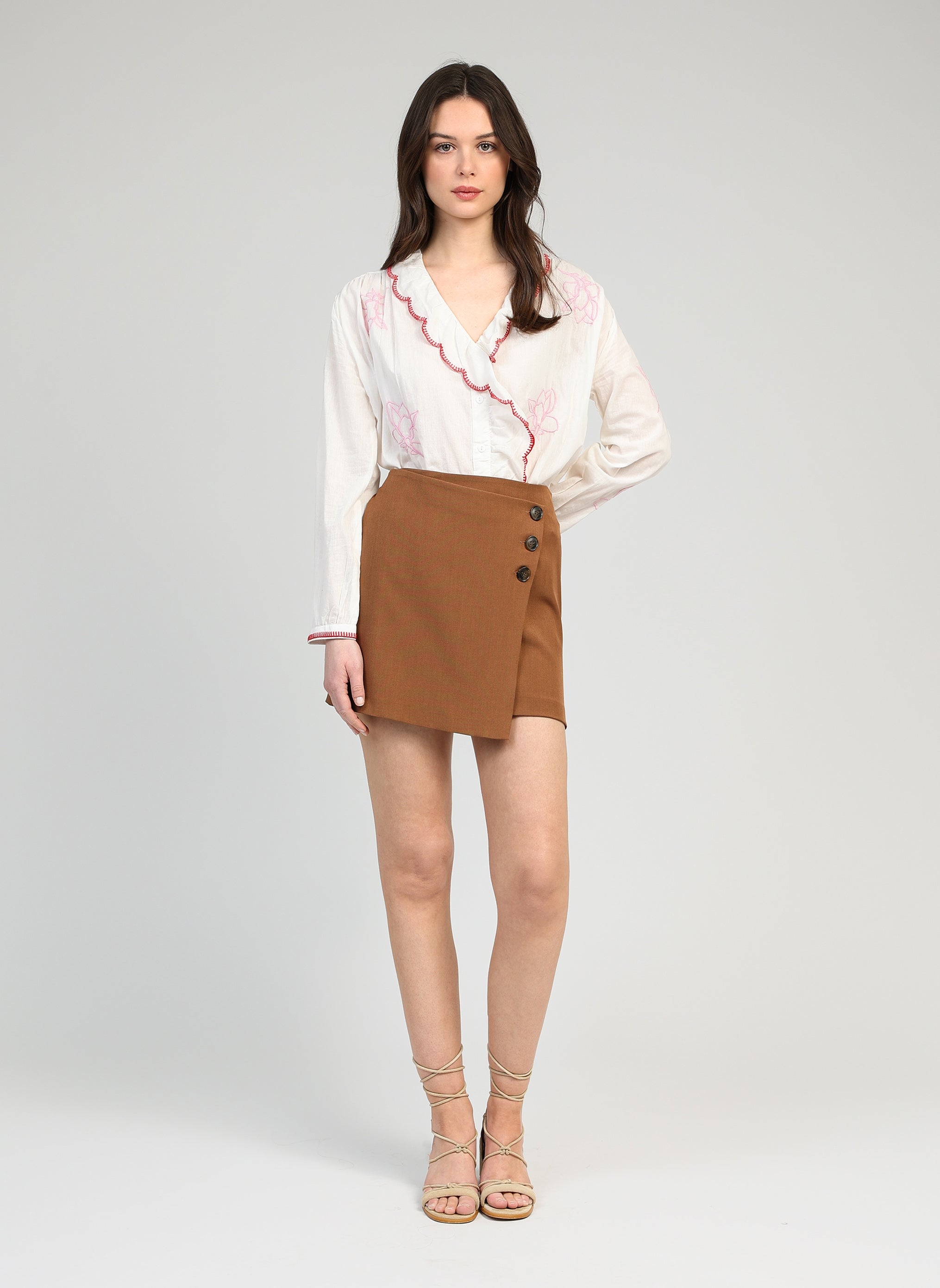 GUYA mocha short skirt