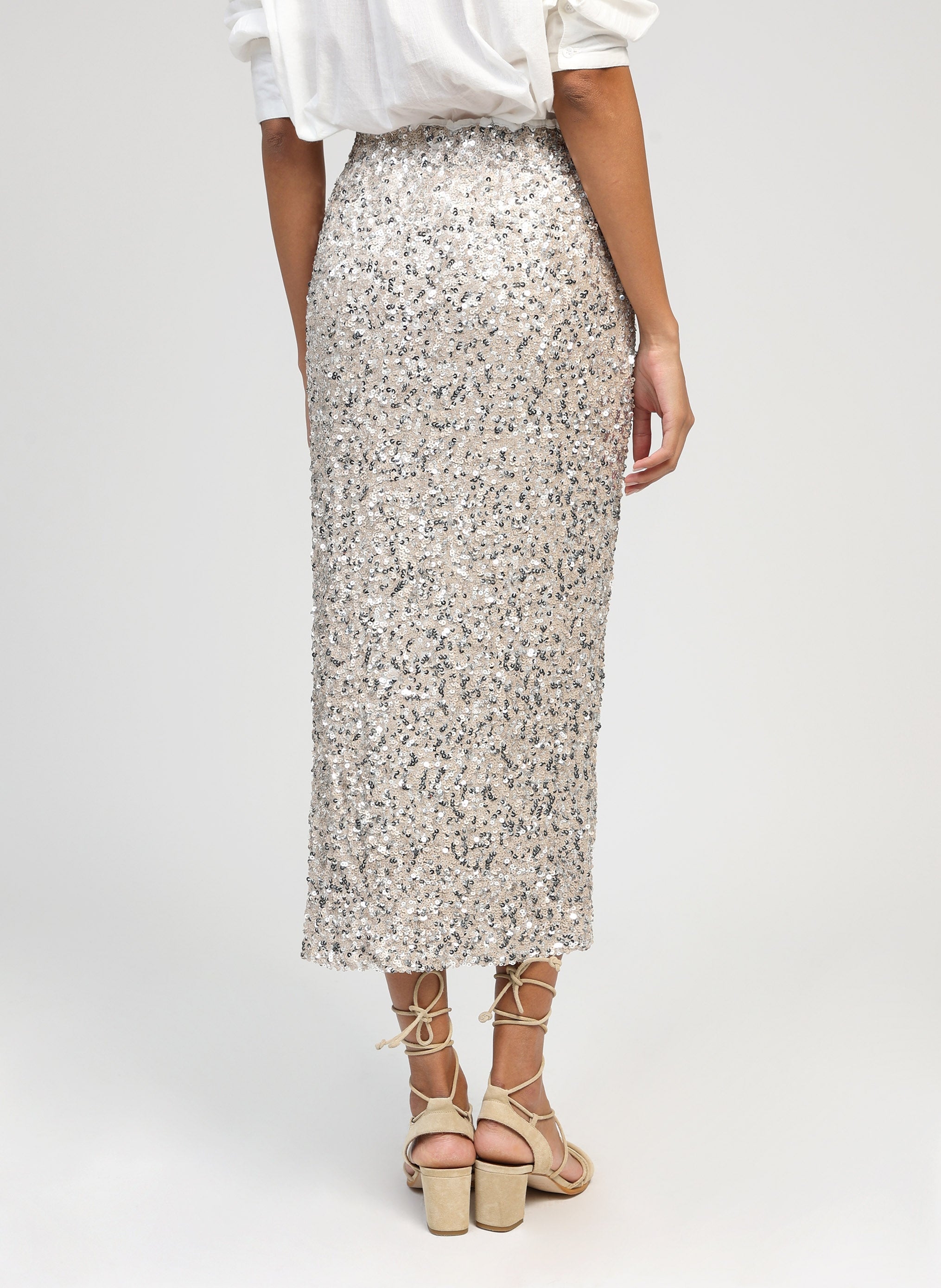 JUPE MIDI JURYLY blanc multi