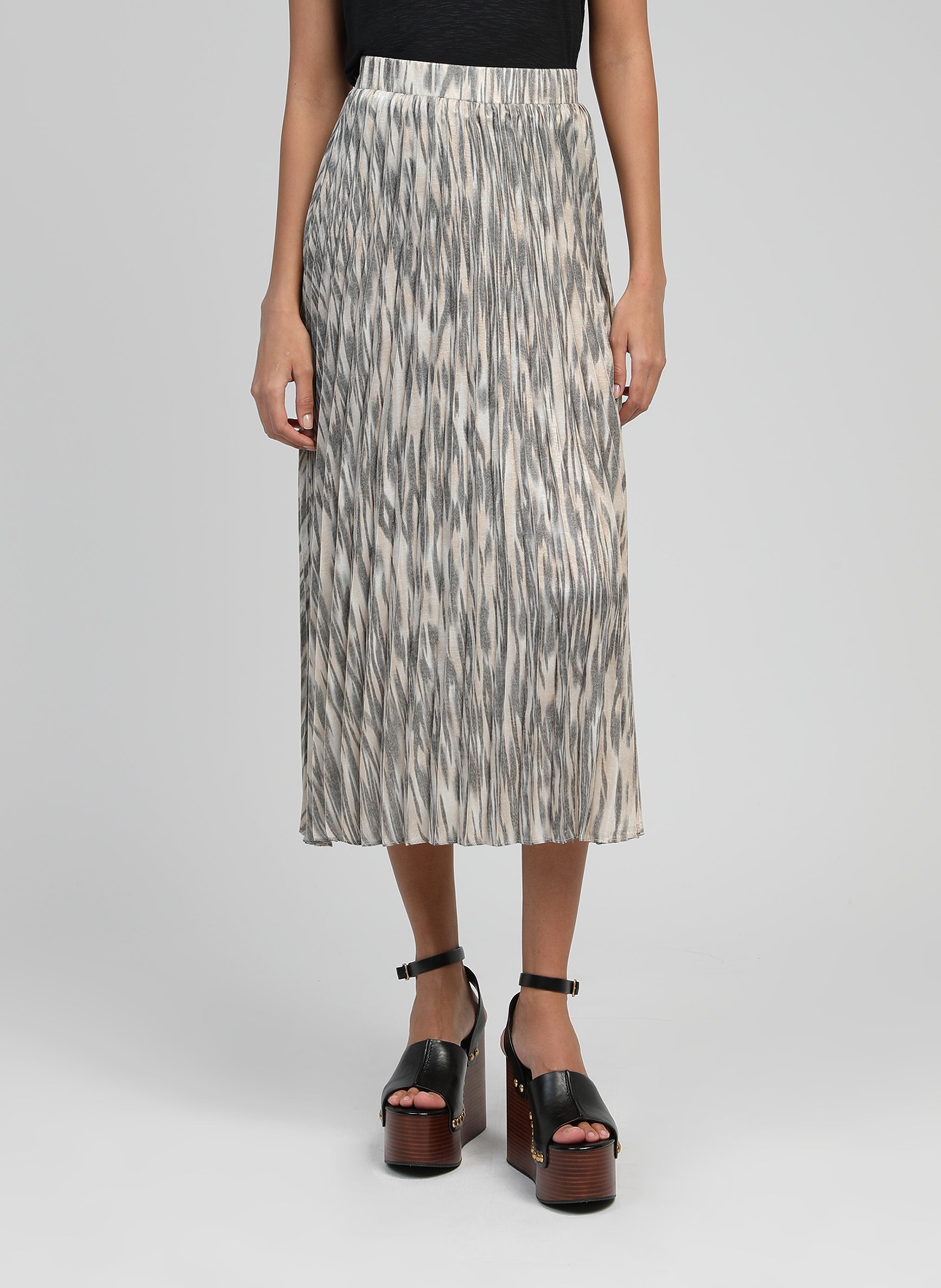 JUPE MIDI JUSTA zèbre