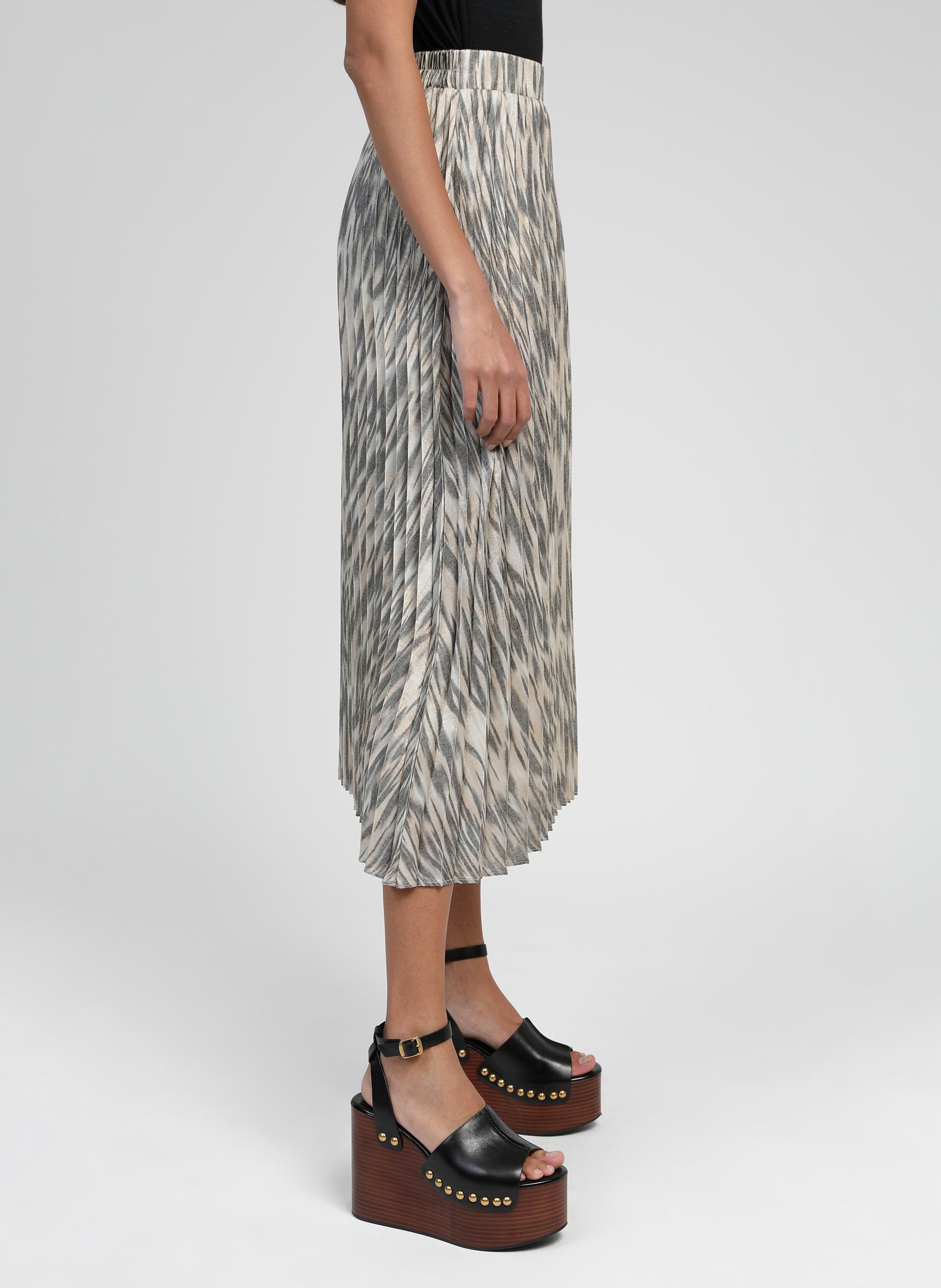 JUPE MIDI JUSTA zèbre