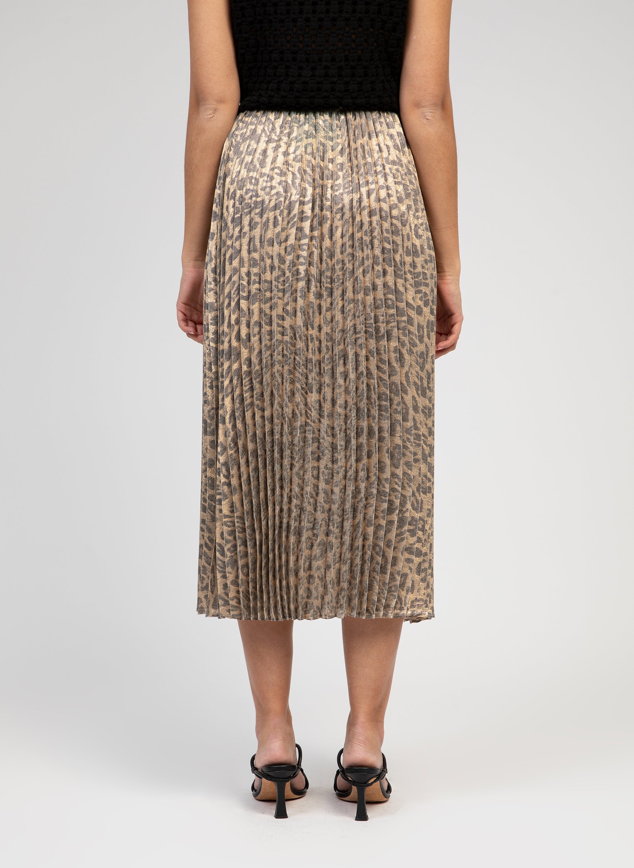 JUPE MIDI JUSTALY gold