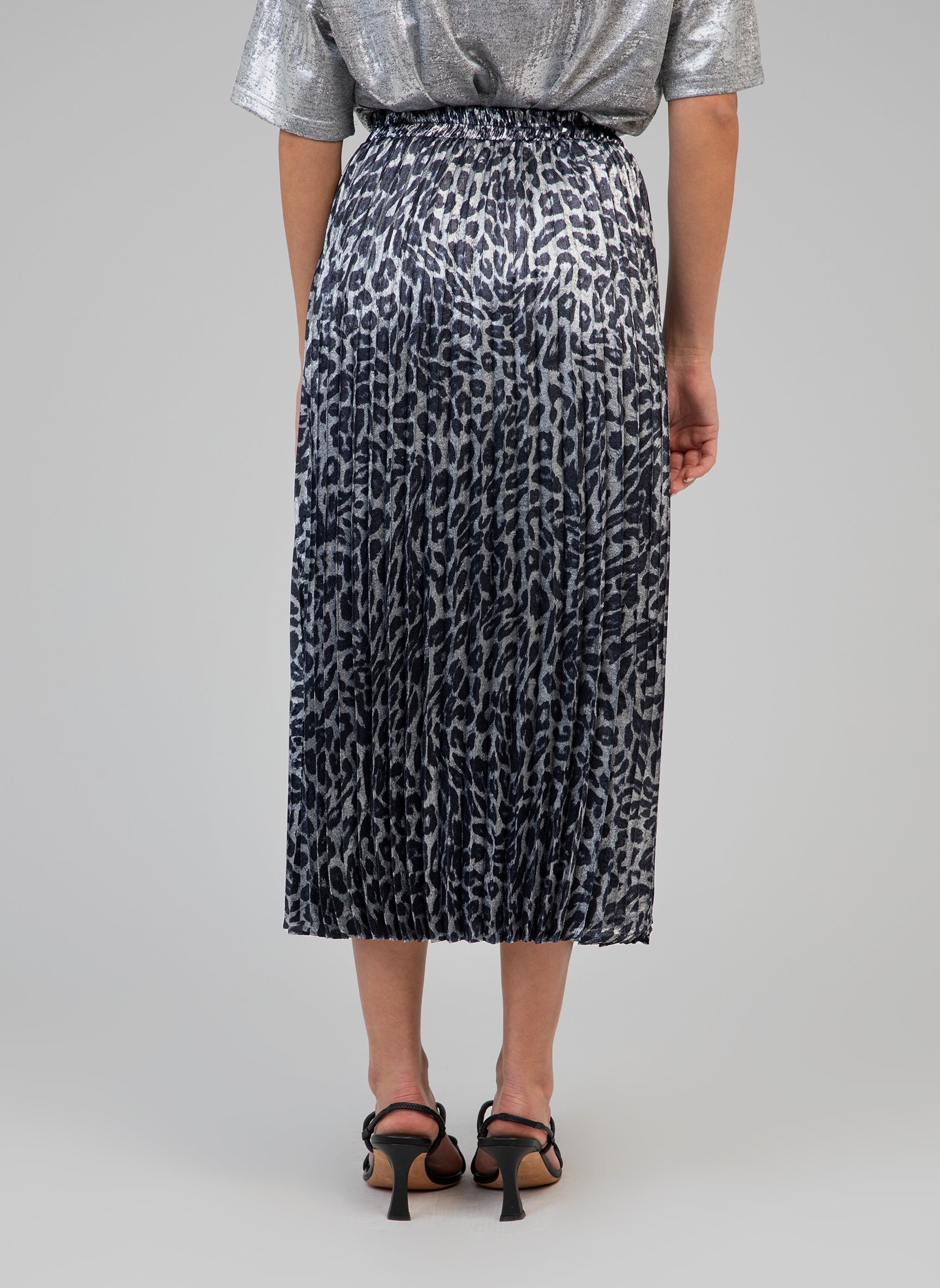 JUPE MIDI JUSTALY marine
