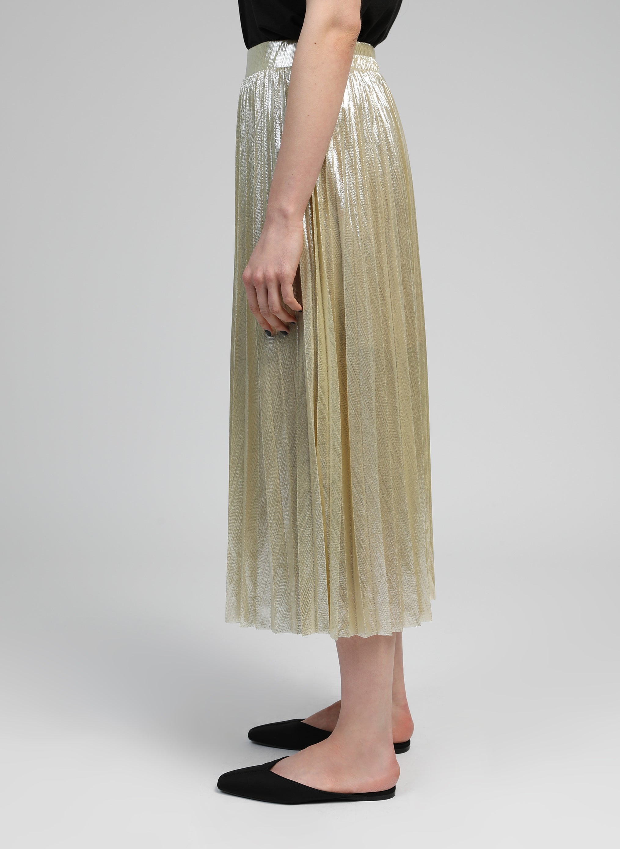 JUPE MIDI JUSTINNA blanc