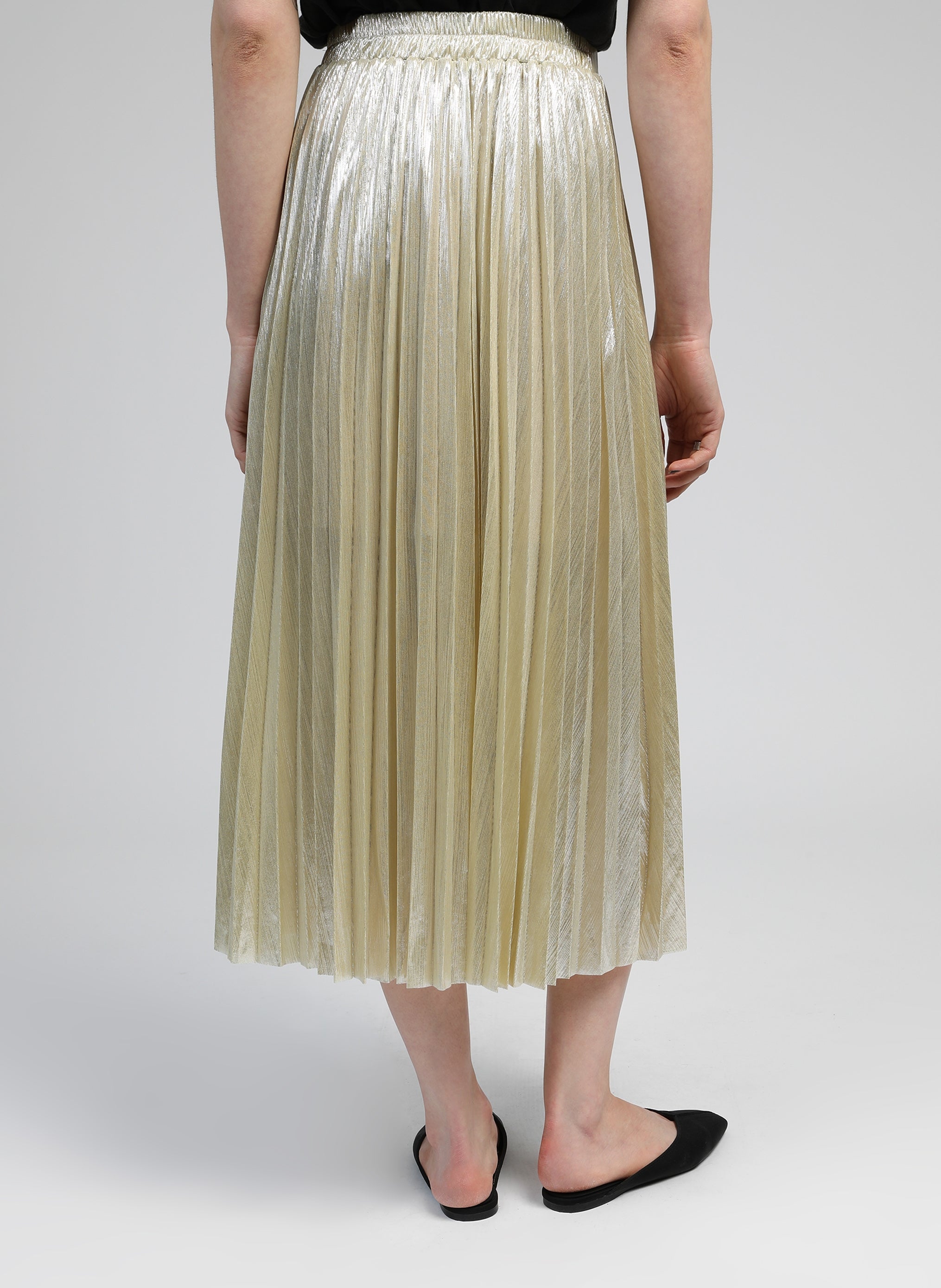 JUPE MIDI JUSTINNA blanc