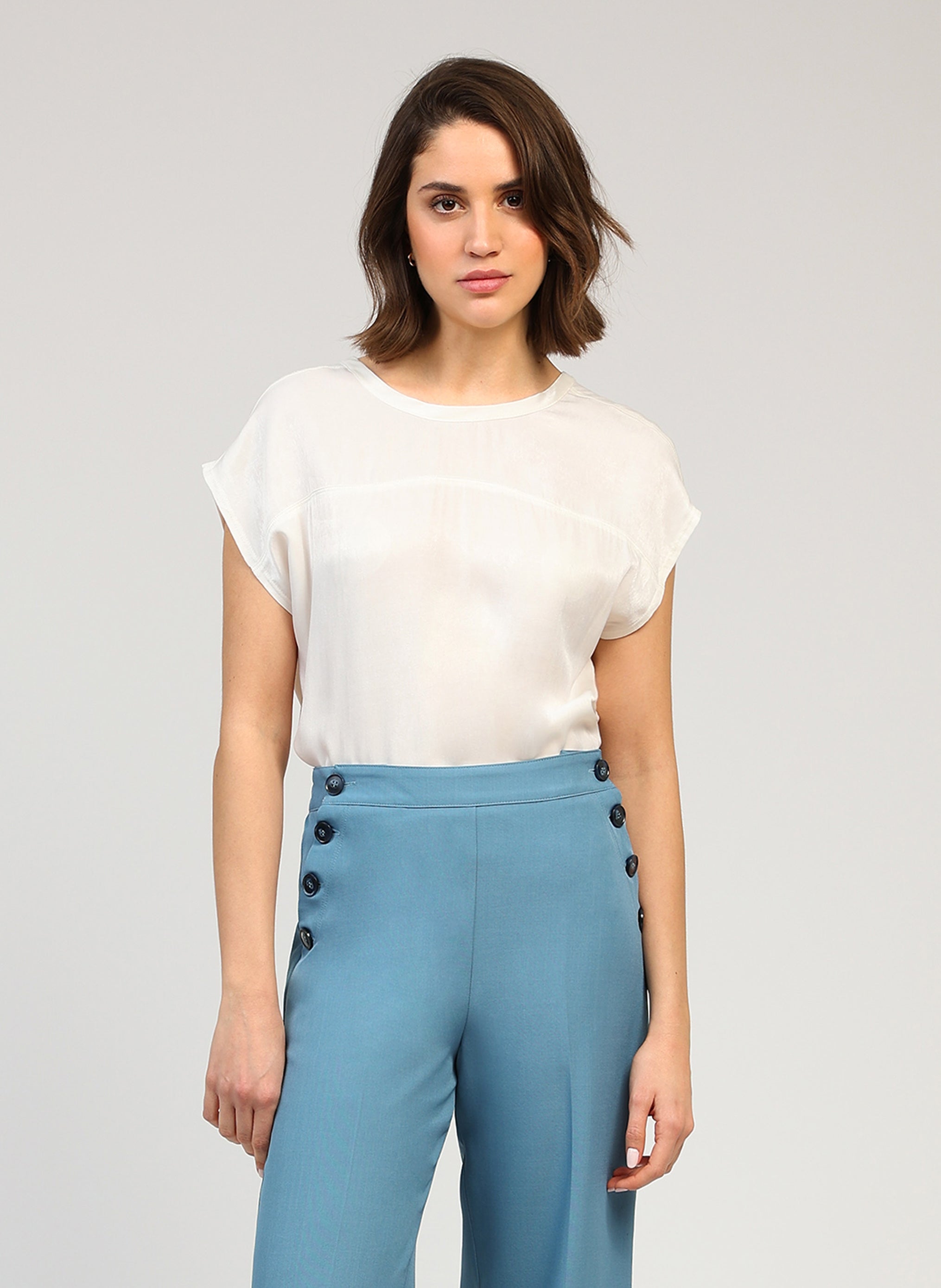 TOP KASIOPE blanc casse