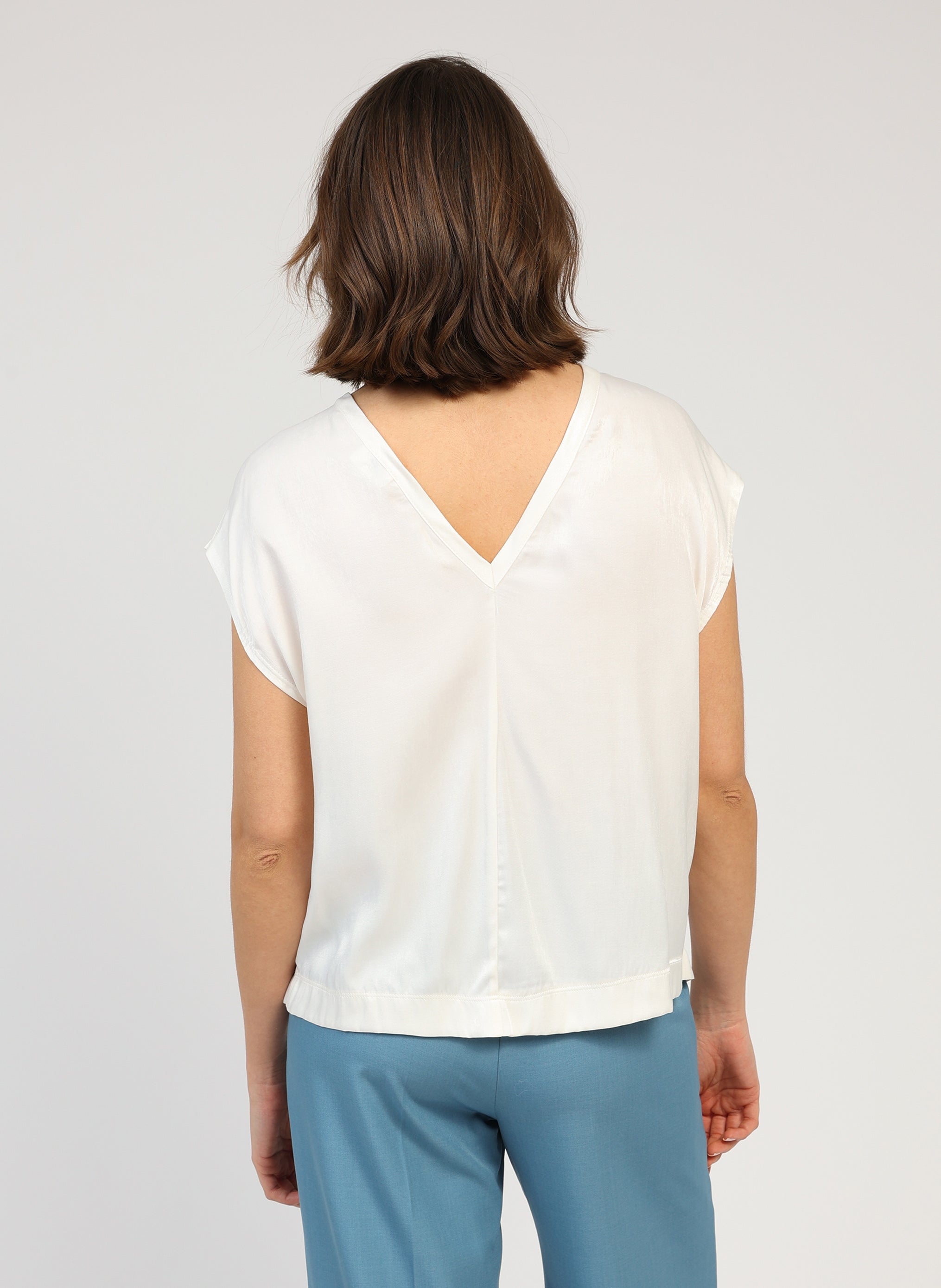 TOP KASIOPE blanc casse