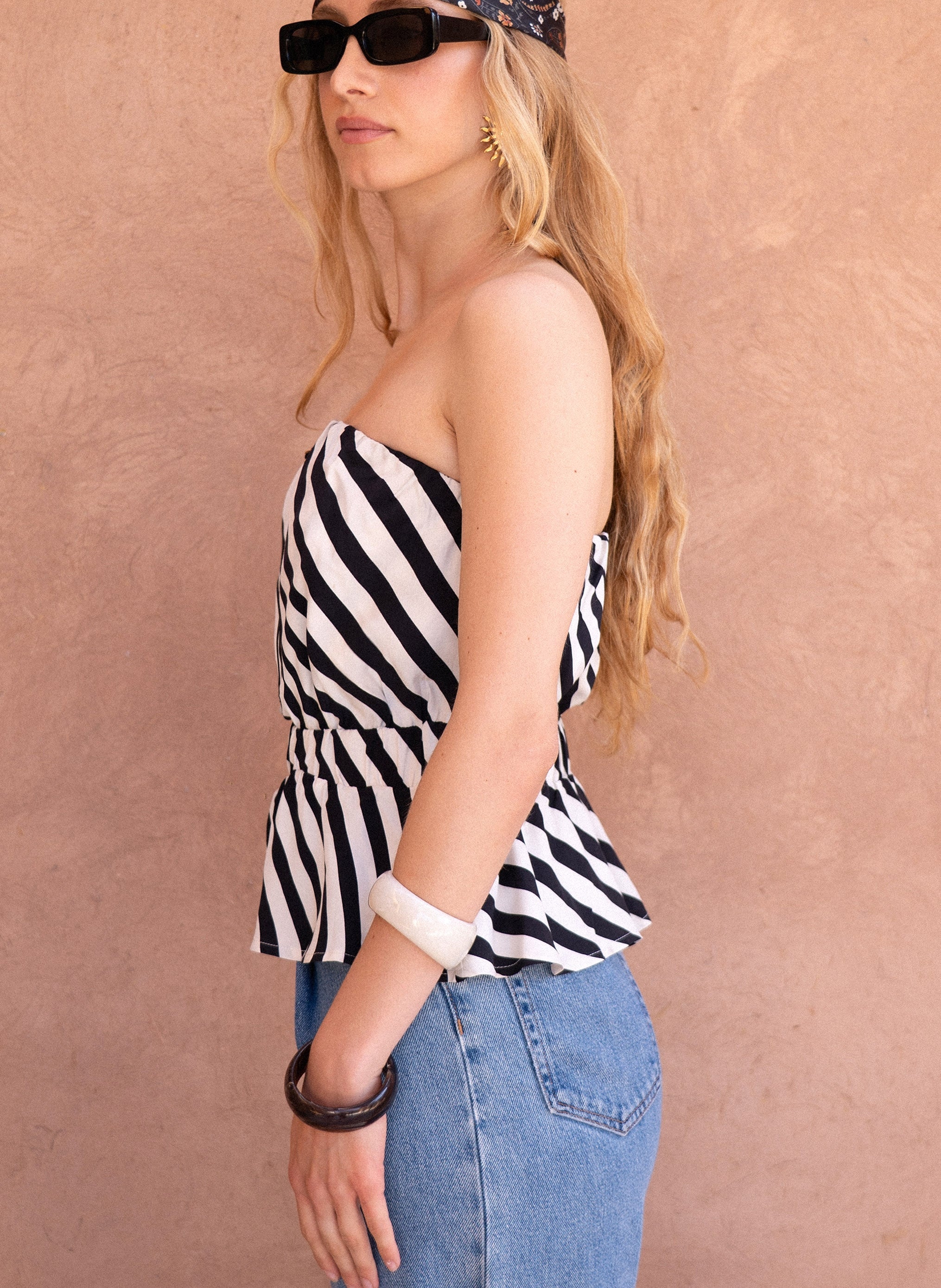 DEBARDEUR KITRY stipe noir