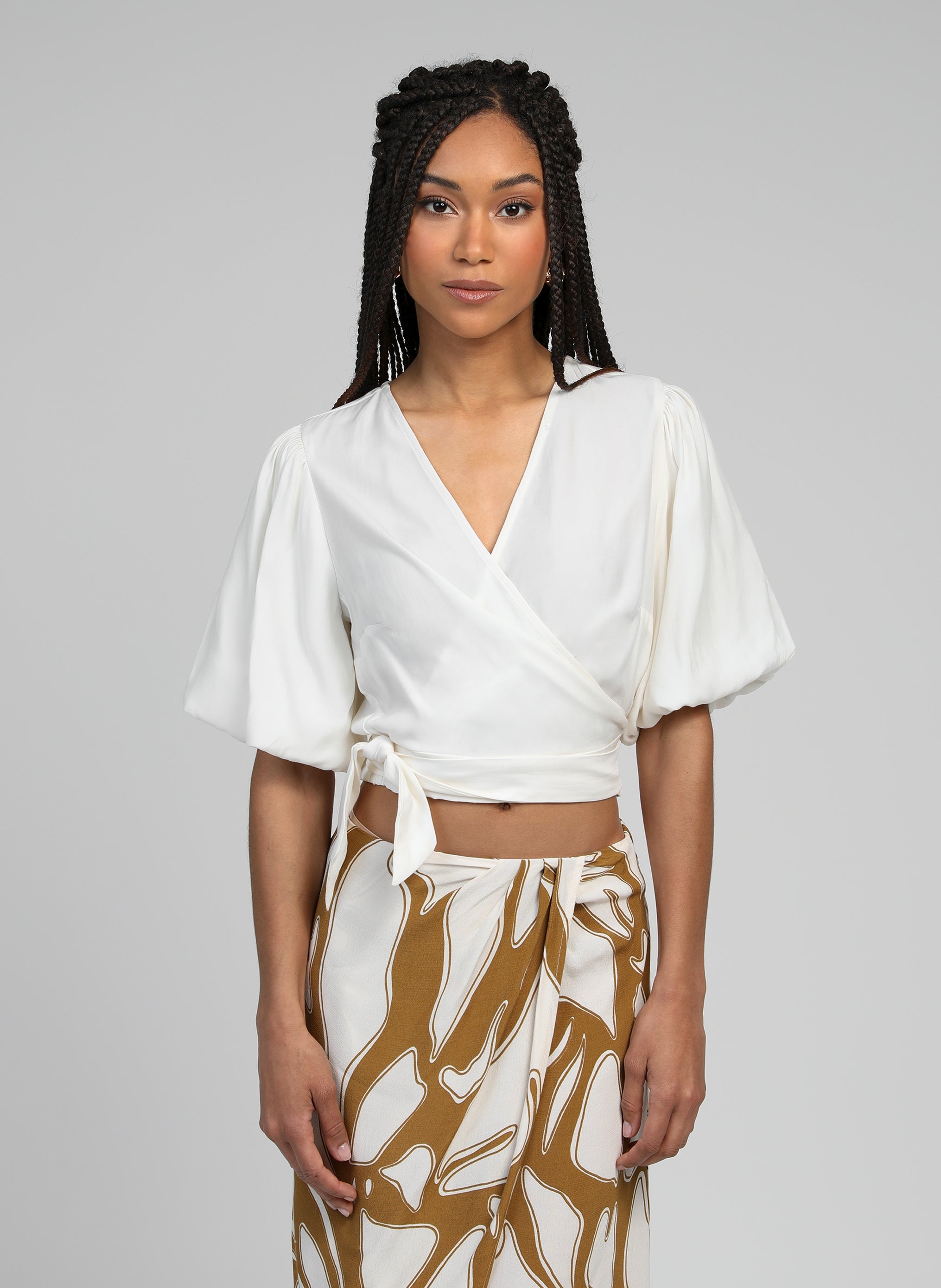 BLOUSE KOMA blanc casse