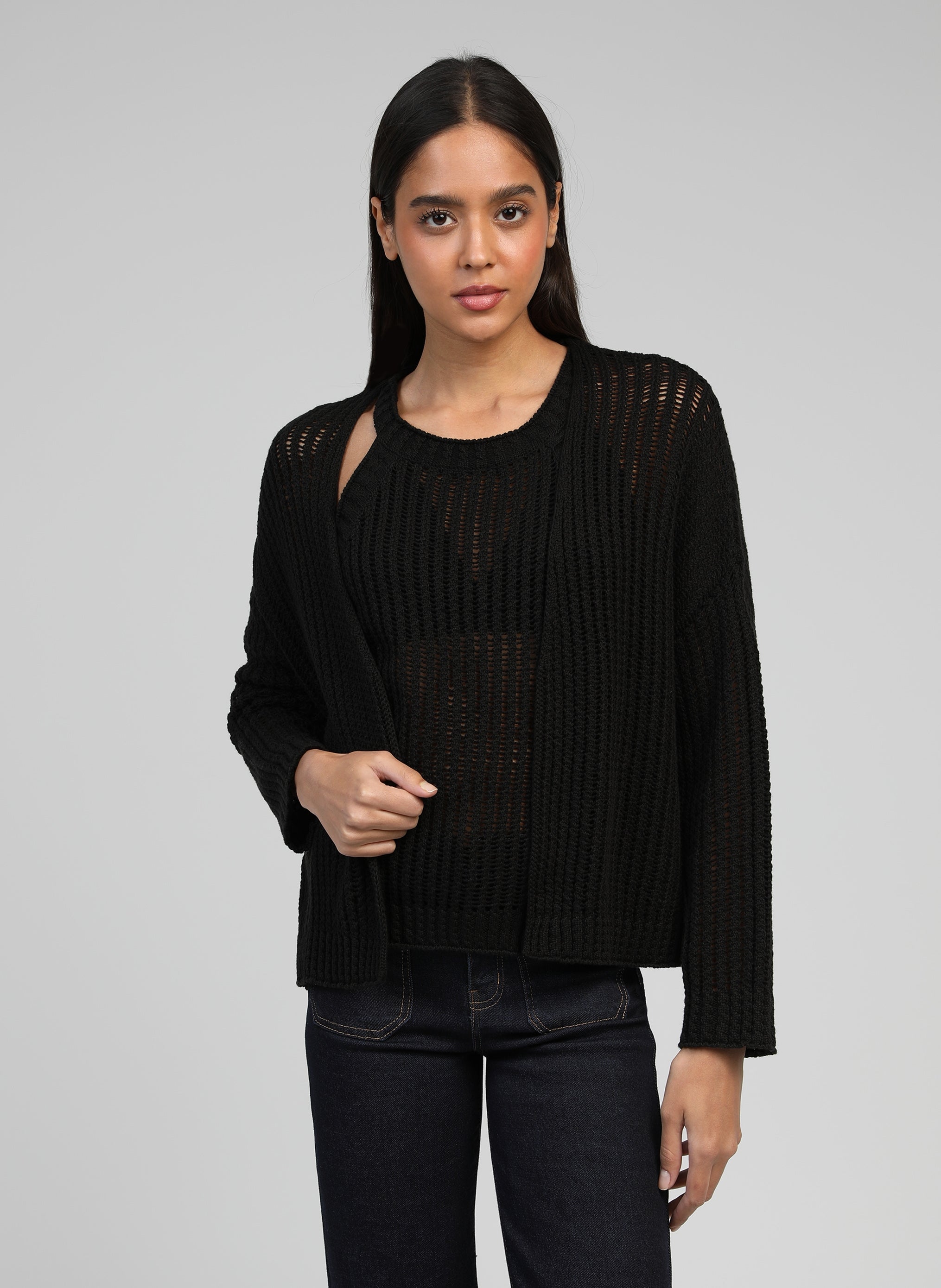 LANIRA CARDIGAN black