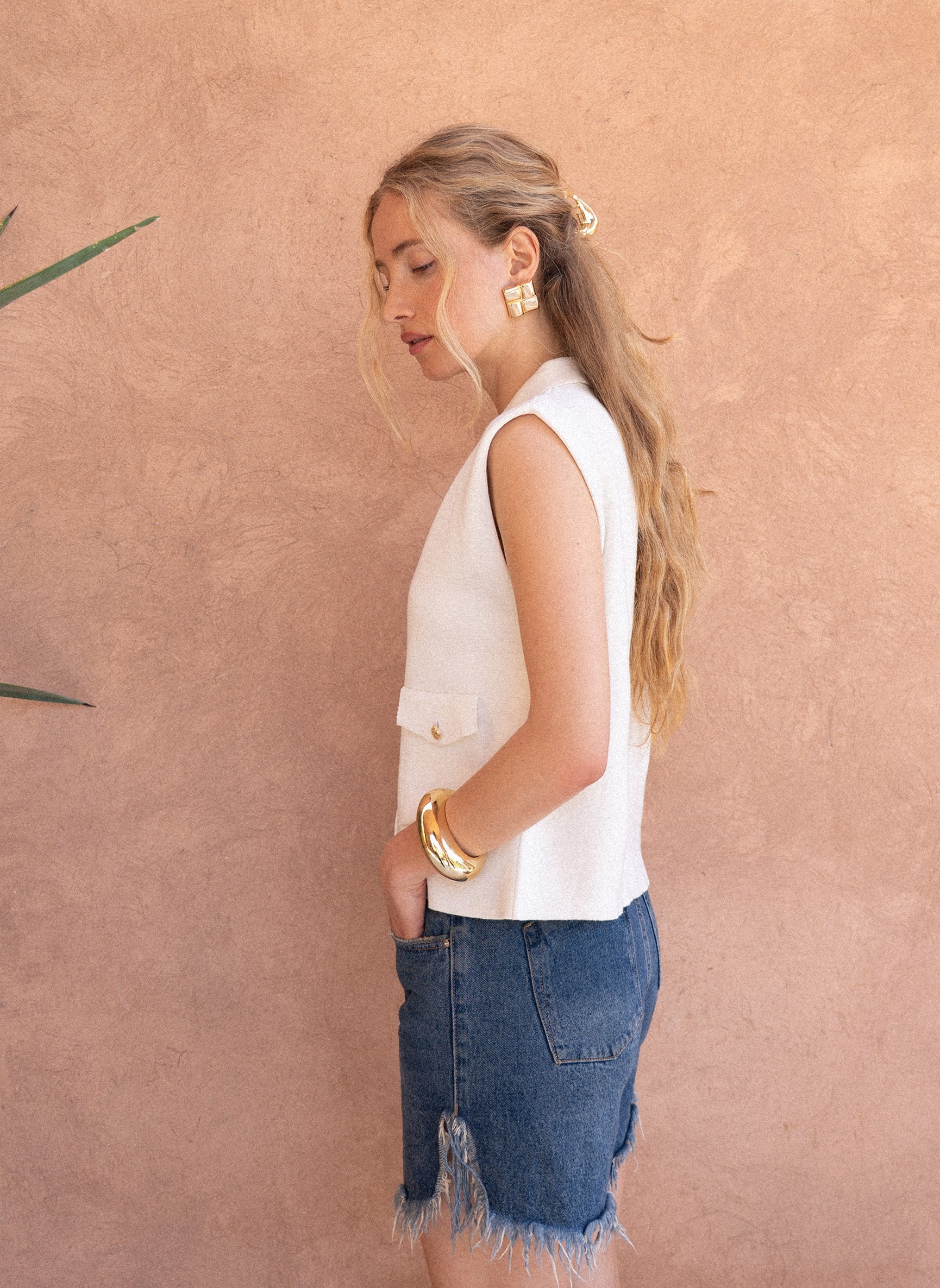 LEVAMAYA CARDIGAN white