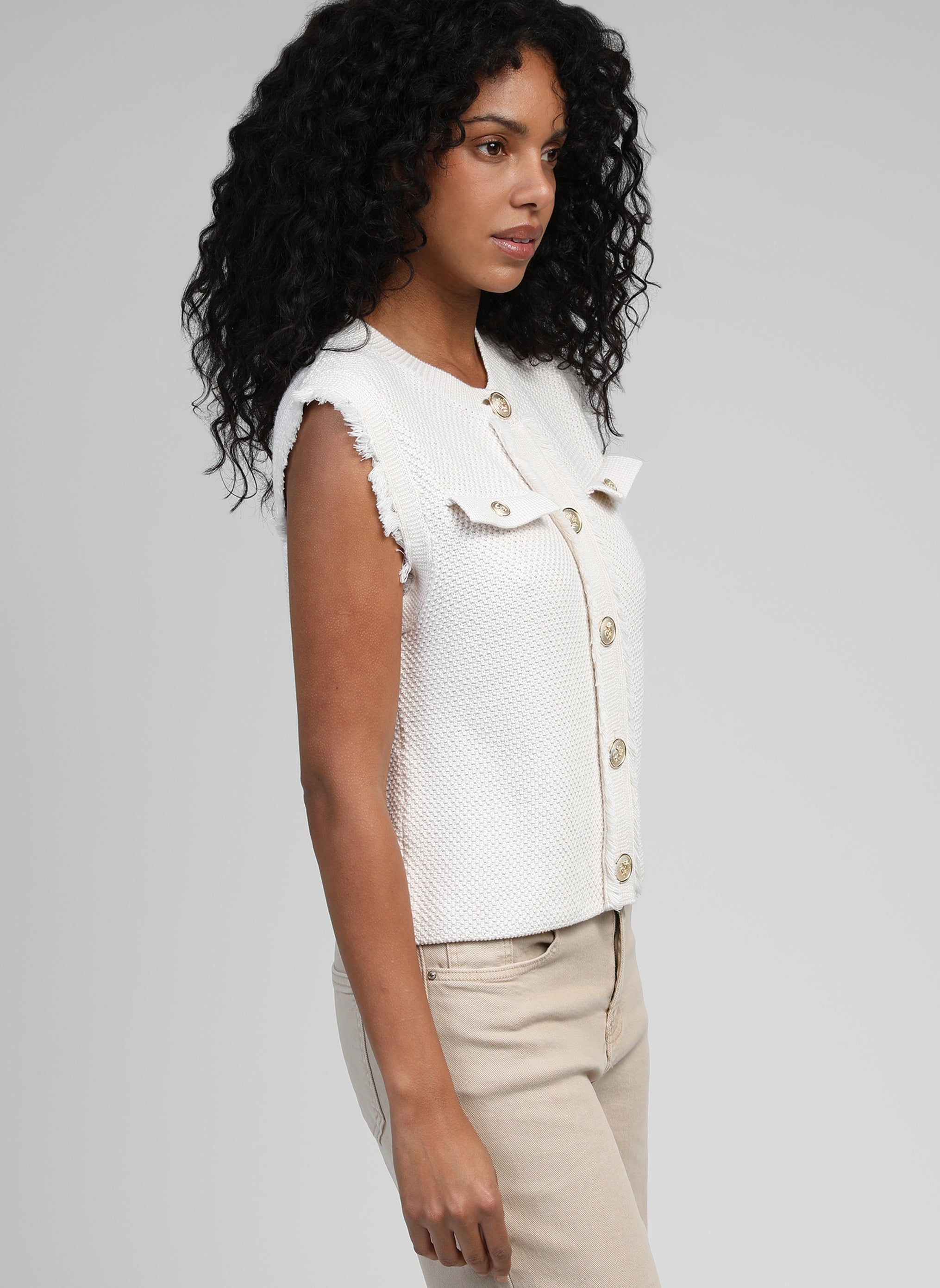 CARDIGAN LEVAYANI ecru