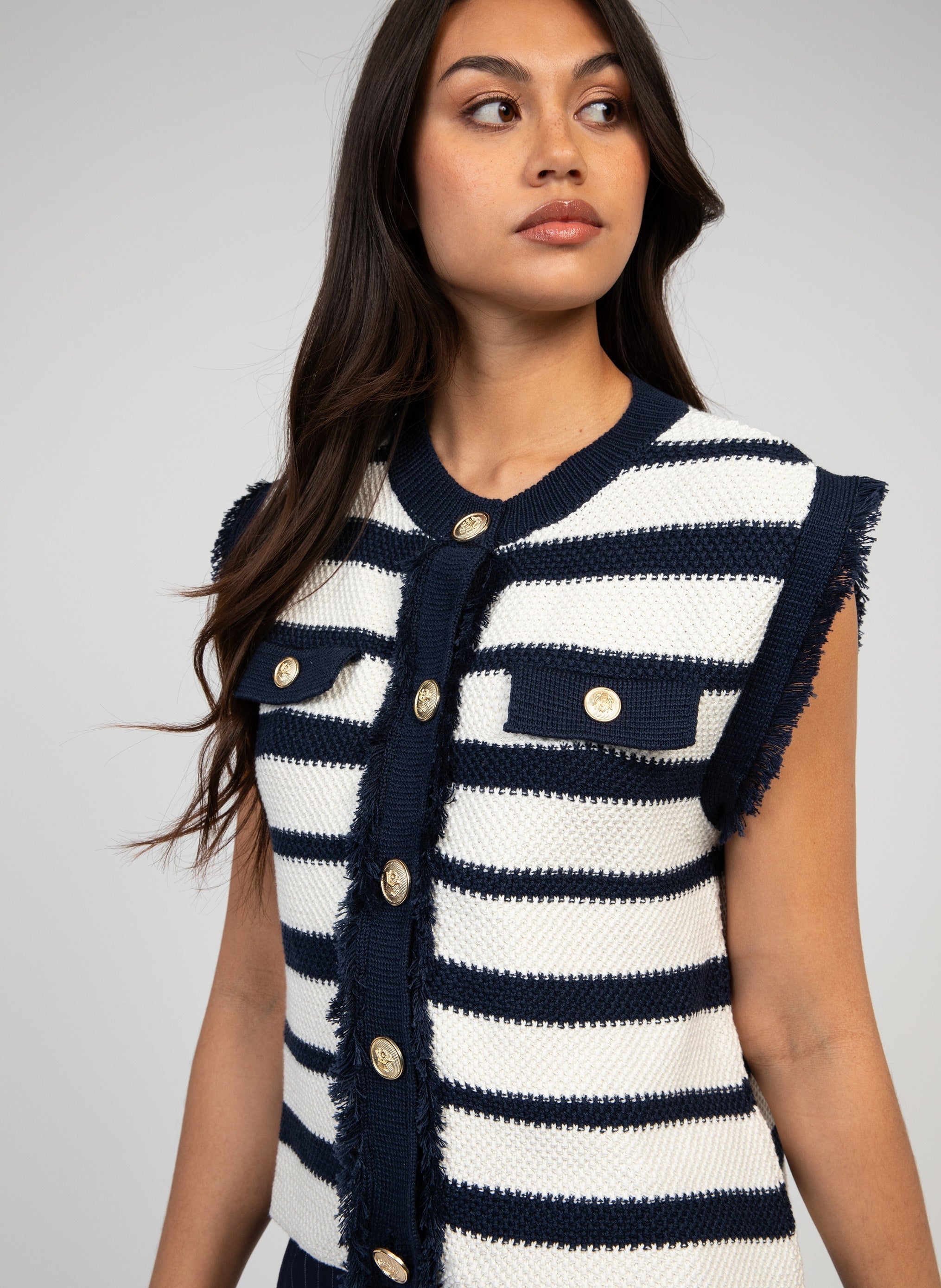 CARDIGAN LEVAYANIRI marine