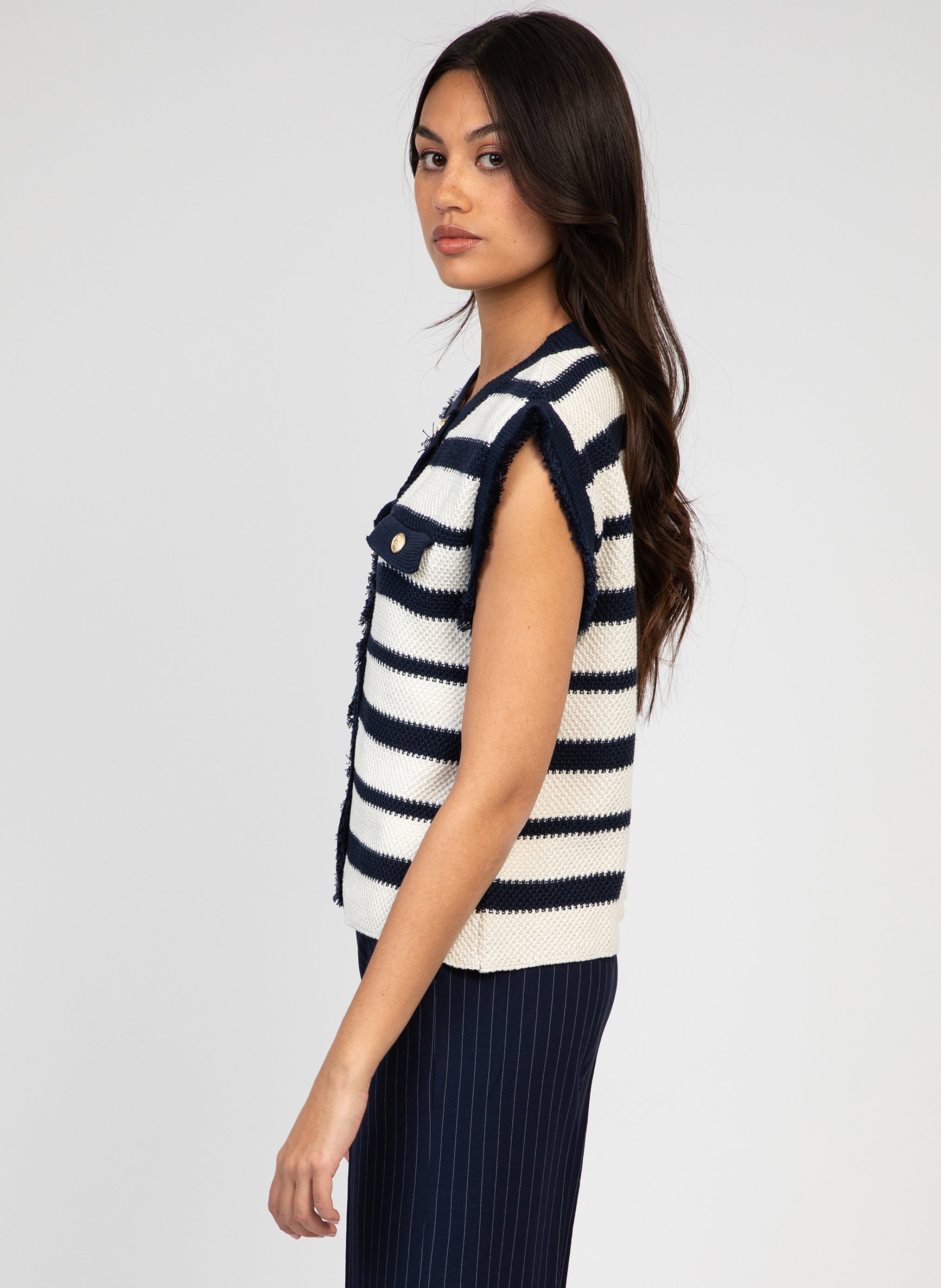 CARDIGAN LEVAYANIRI marine