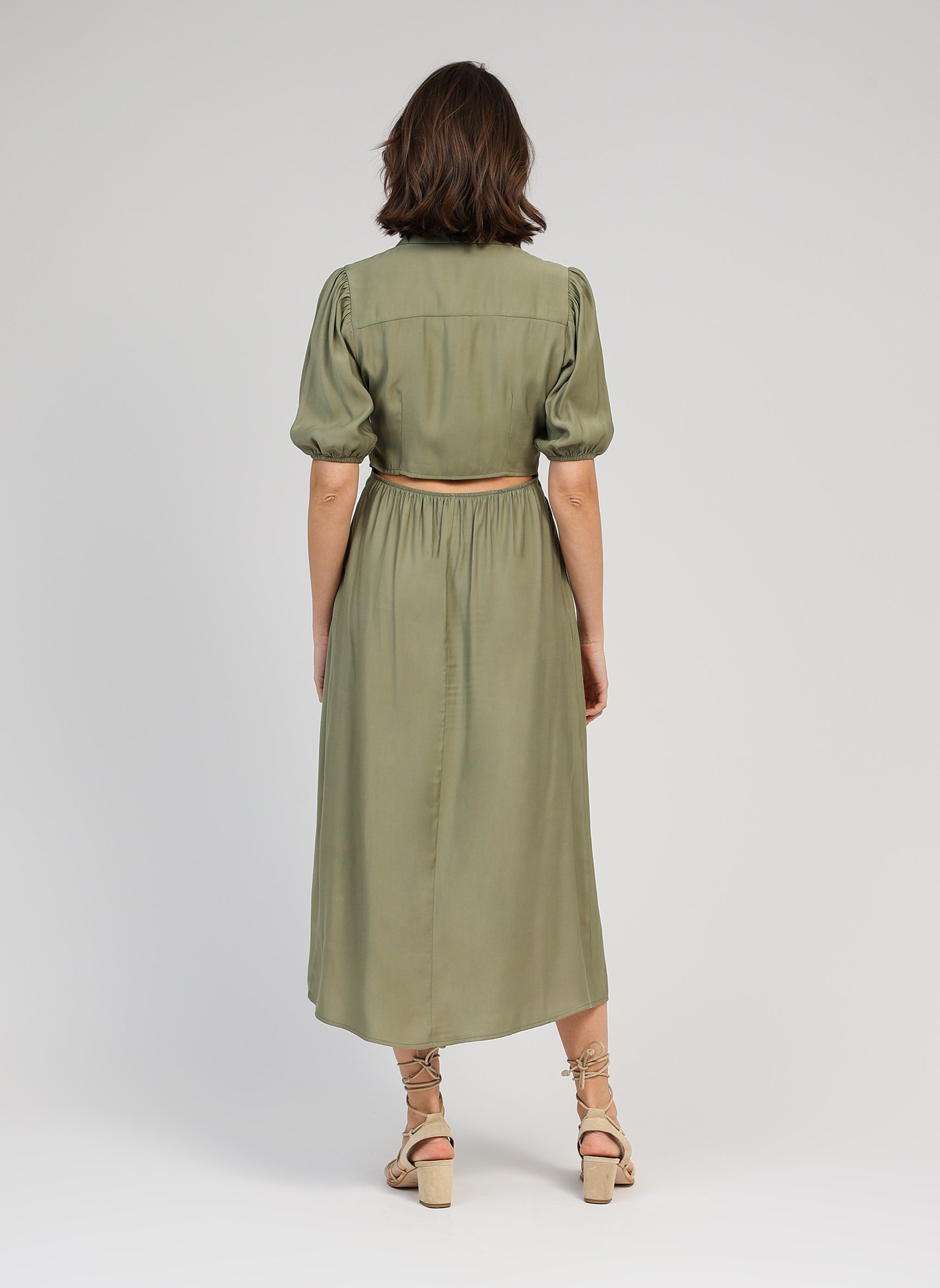Vestido militar MIDI MALIDA