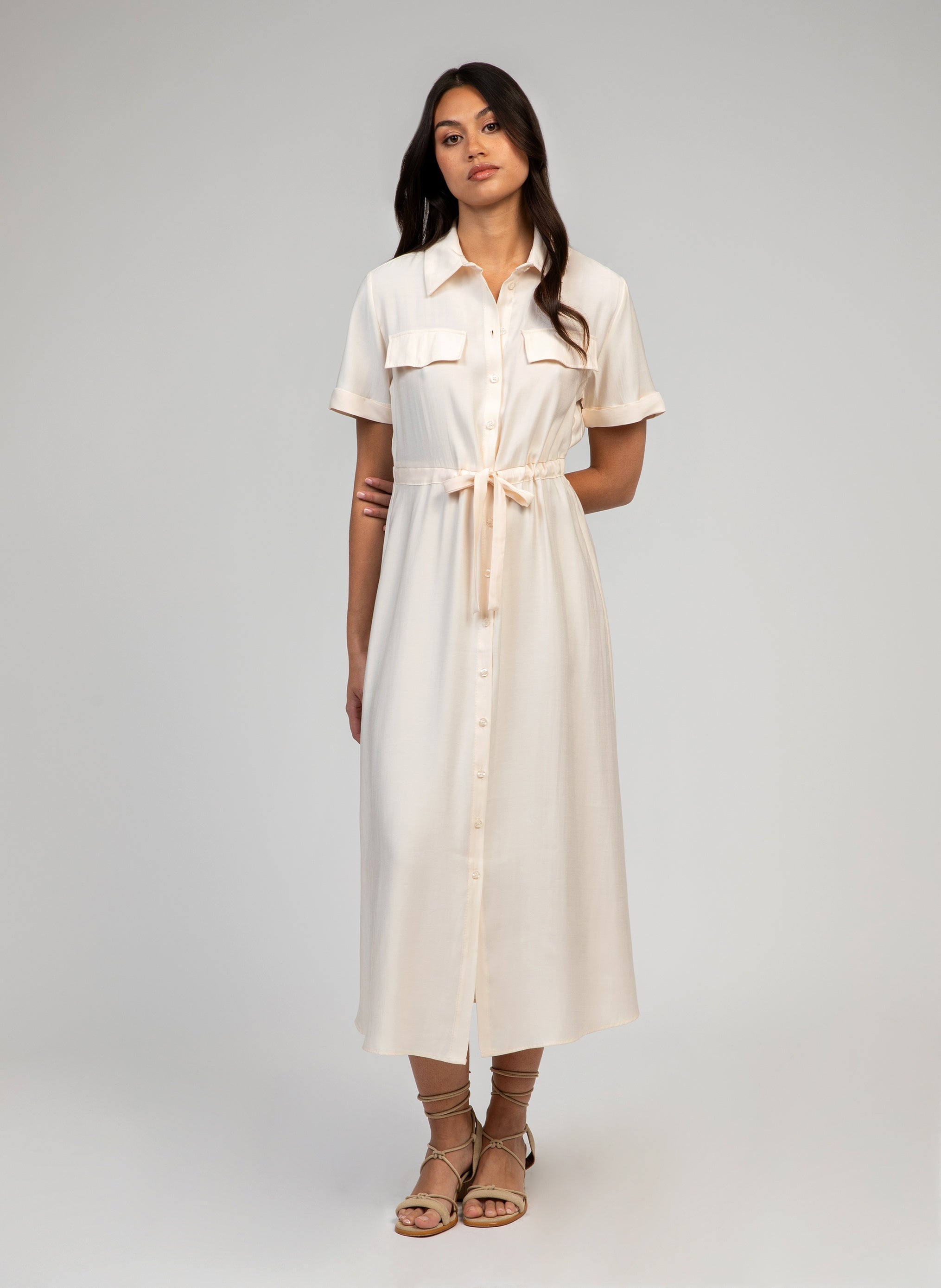 ROBE LONGUE MALIZE ecru