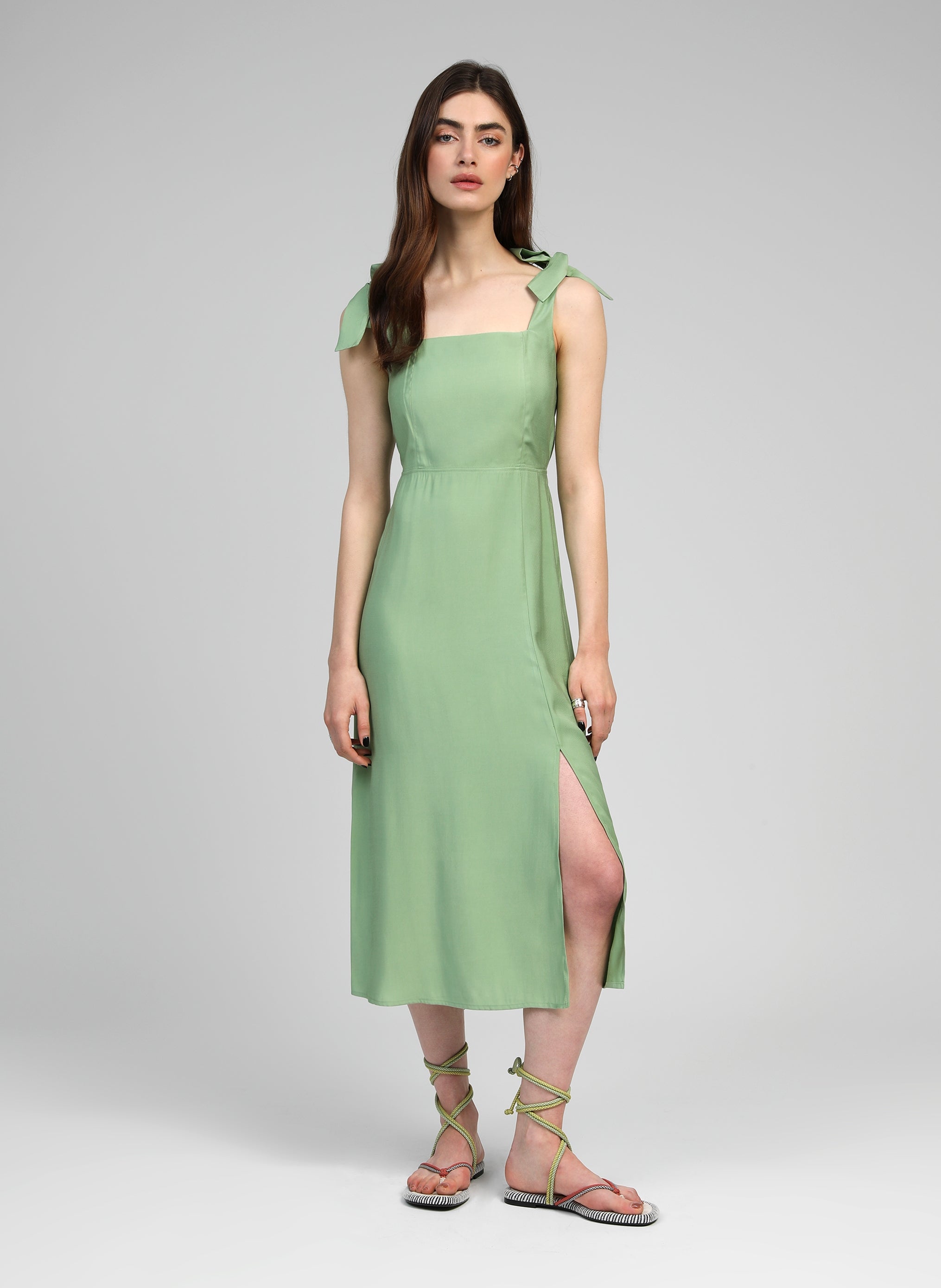 ROBE MIDI MANTA sauge