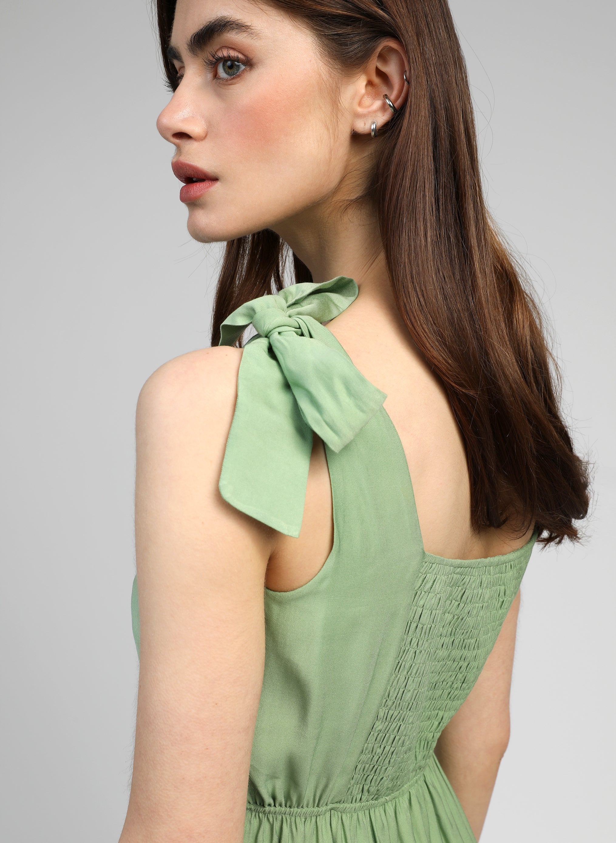 ROBE MIDI MANTA sauge