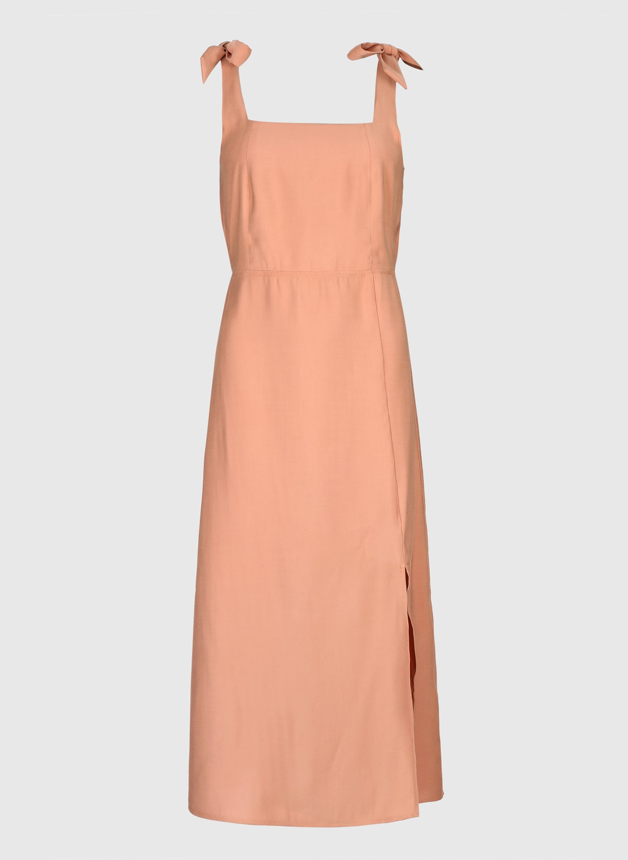 VESTIDO MANTA MIDI terracota