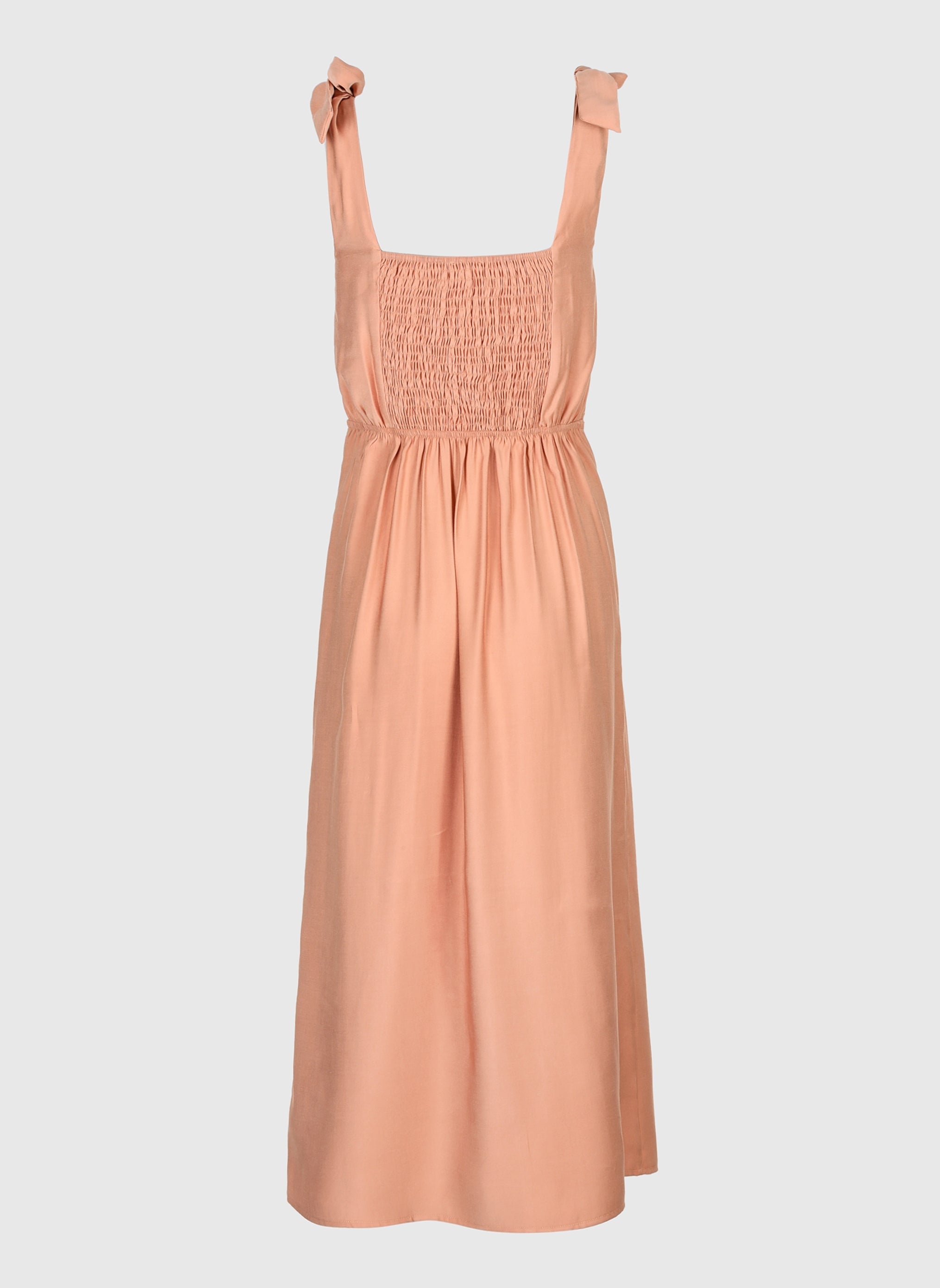 VESTIDO MANTA MIDI terracota