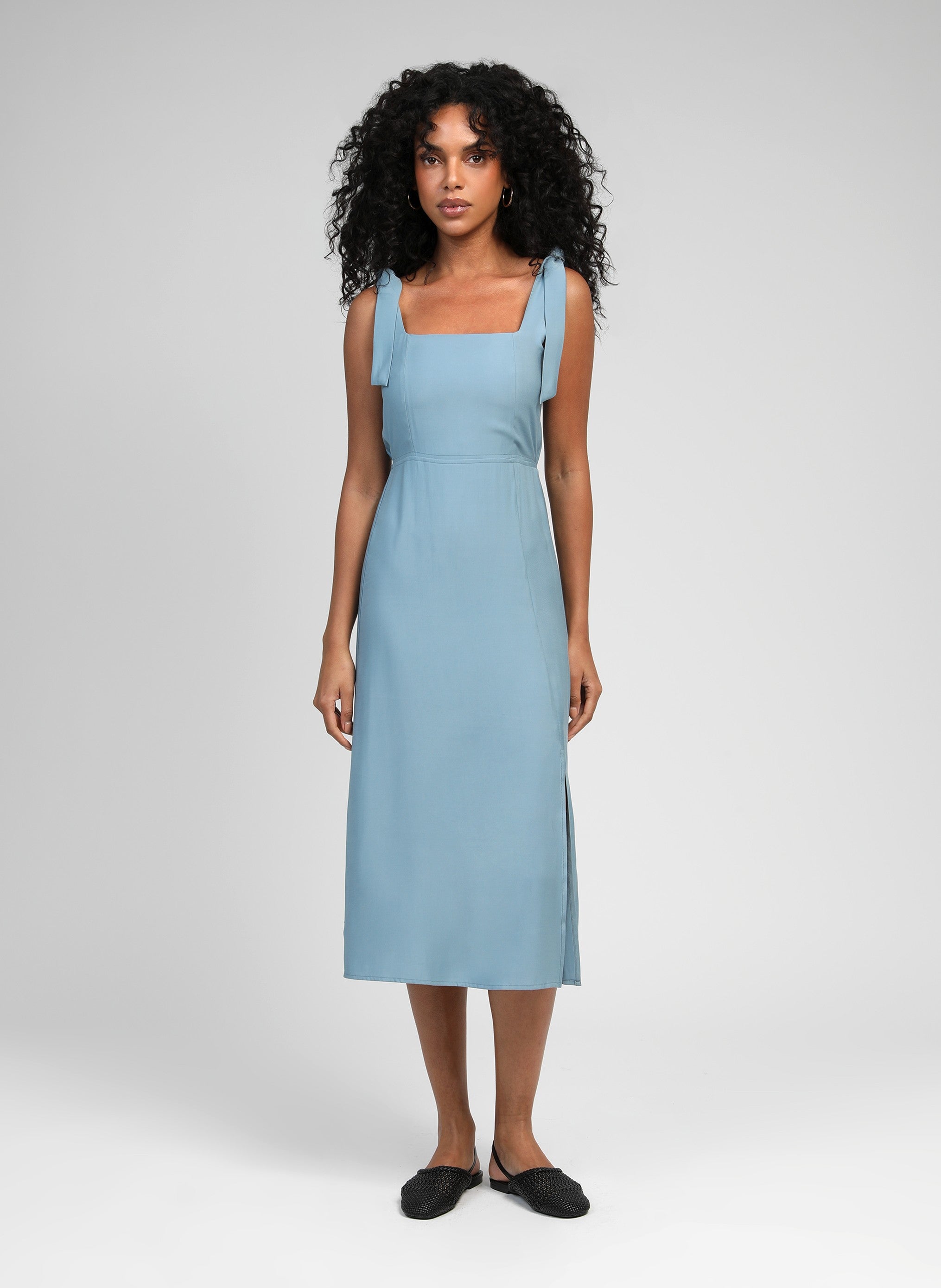 MIDI MANTA sky dress