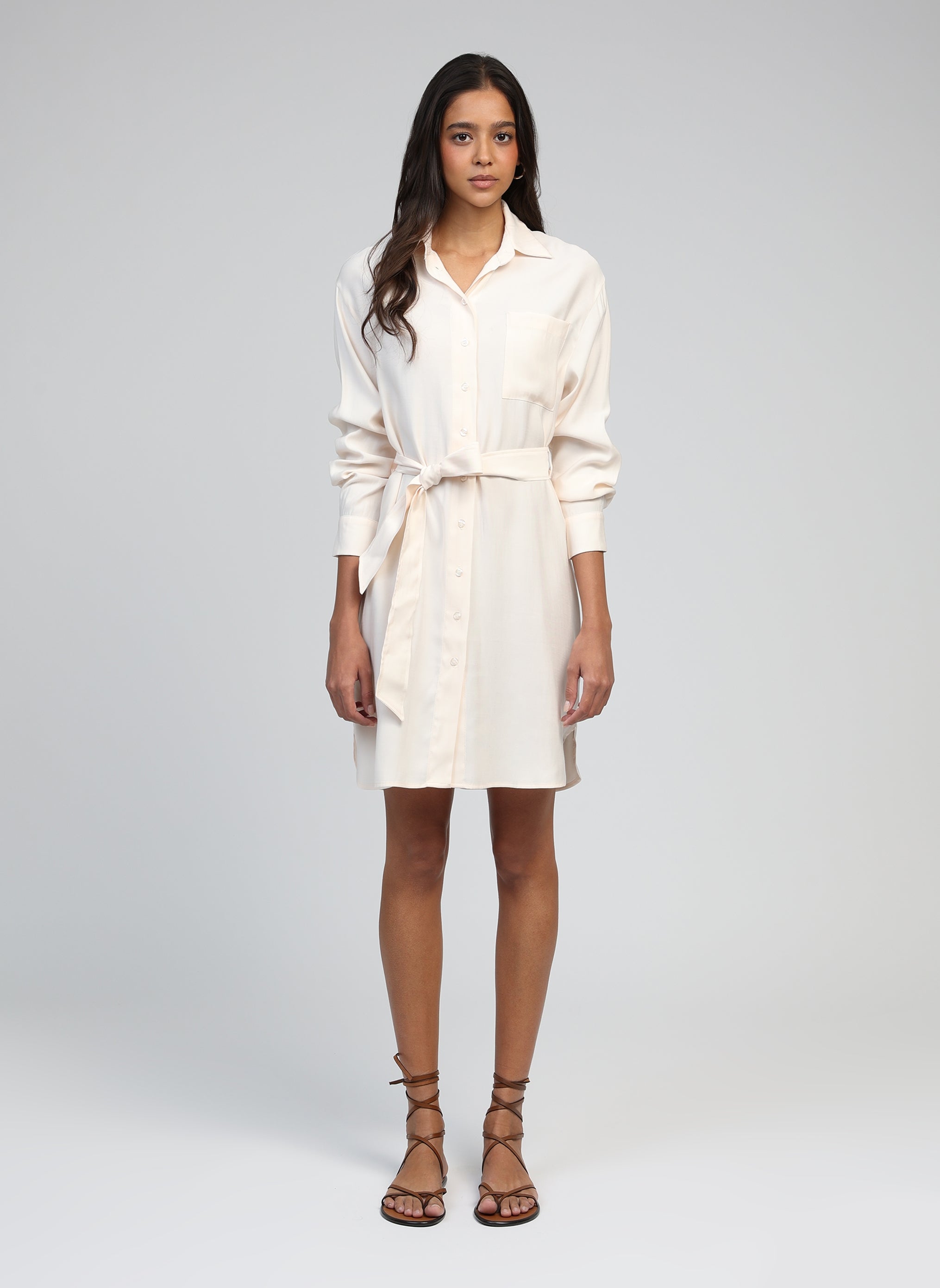 MASATA VESTIDO CORTO crudo