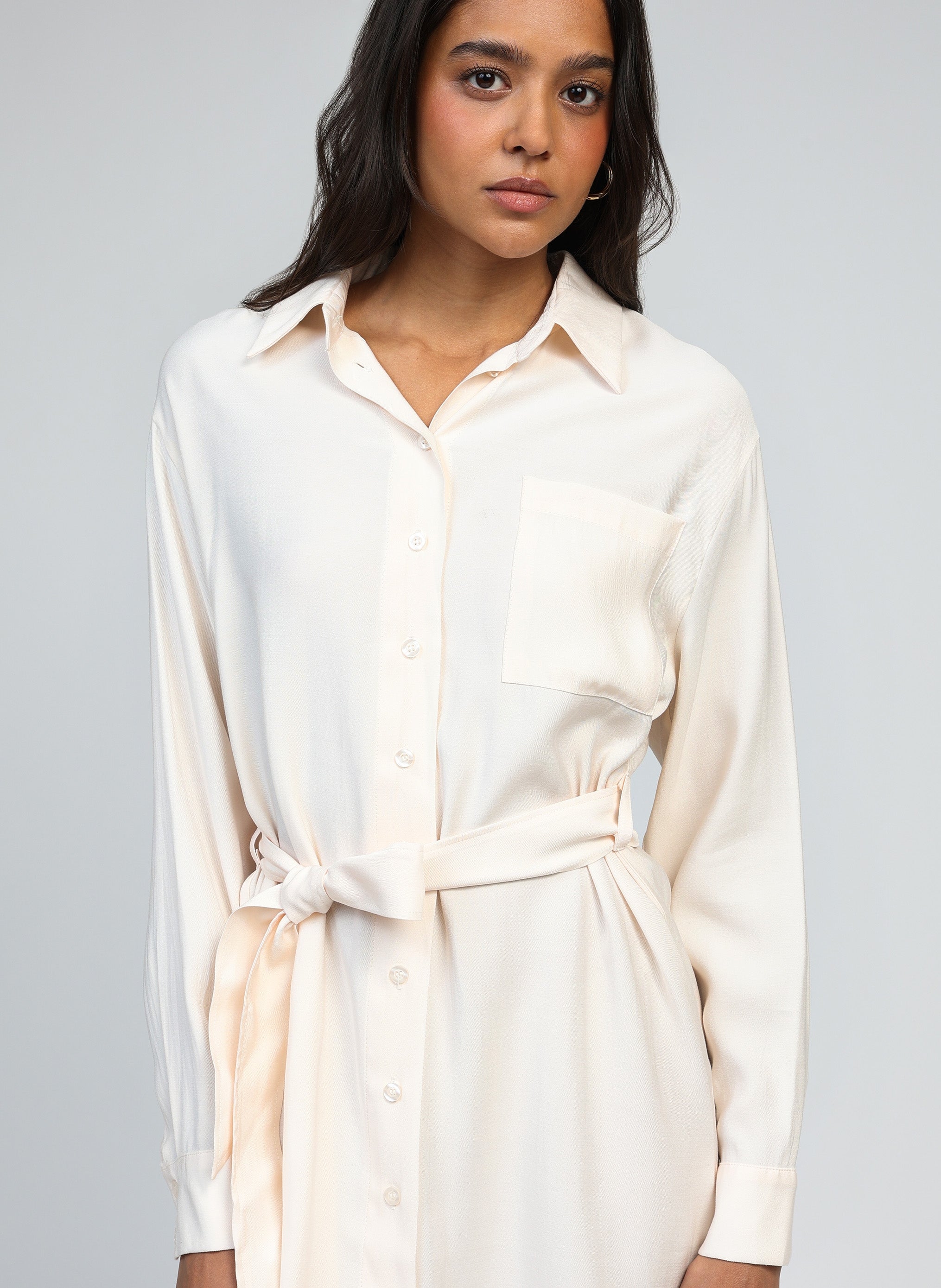 MASATA SHORT DRESS ecru