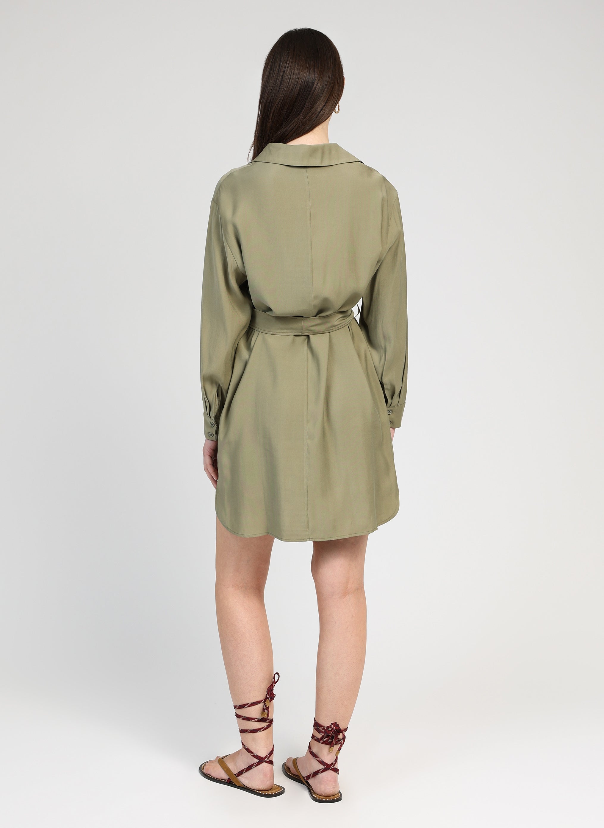 VESTIDO CORTO MASATA Militar