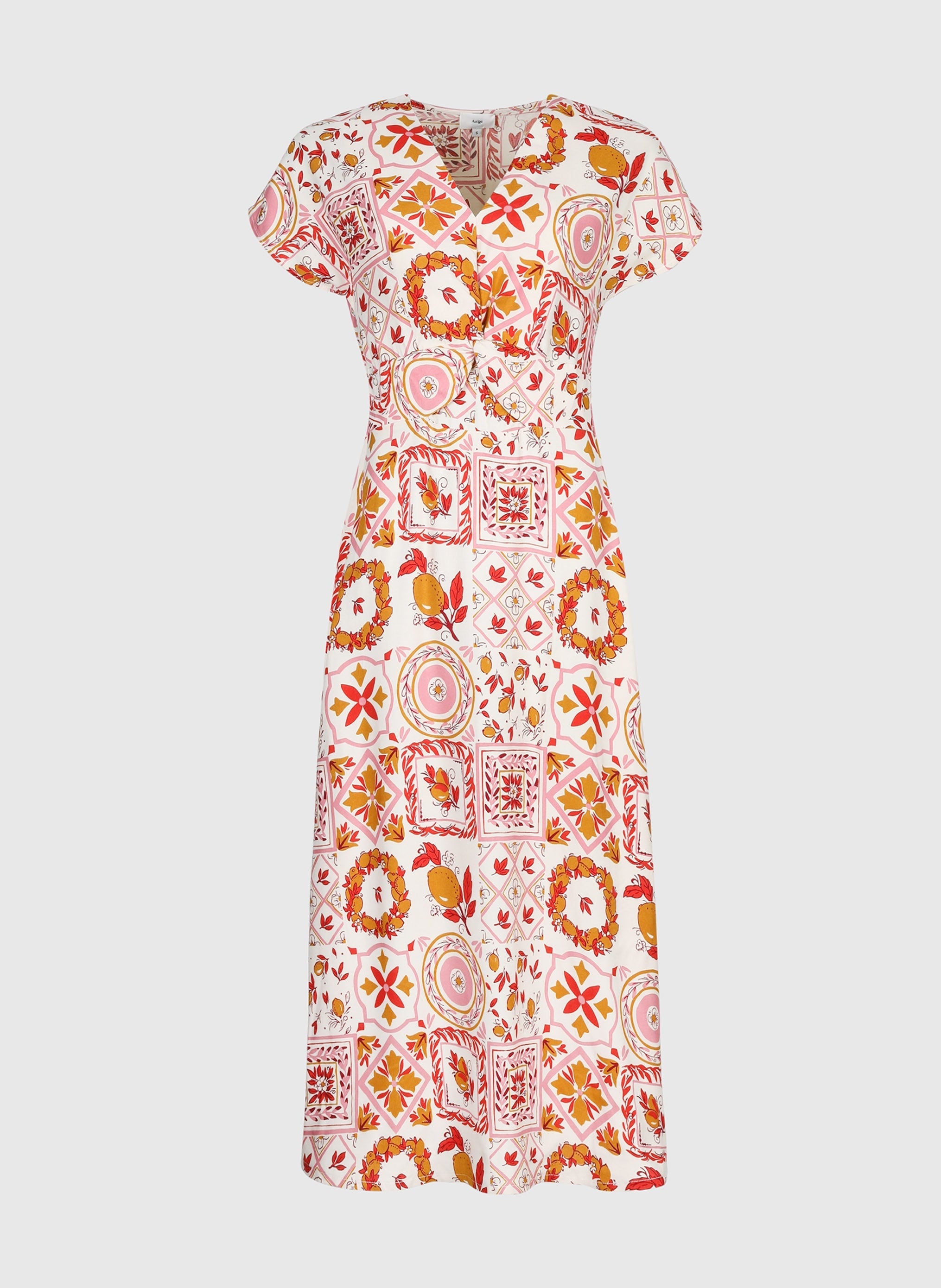 MATIA pink rizzo MIDI DRESS