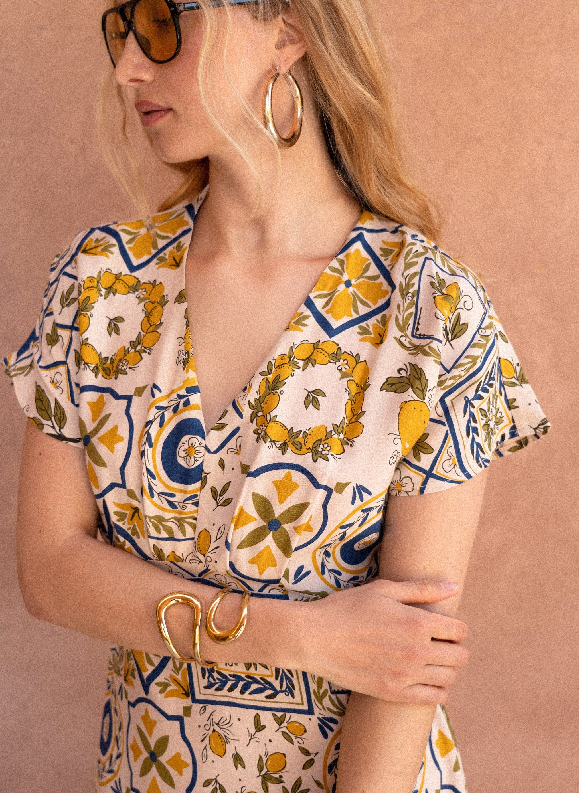 MEKIA LONG DRESS blue rizzo