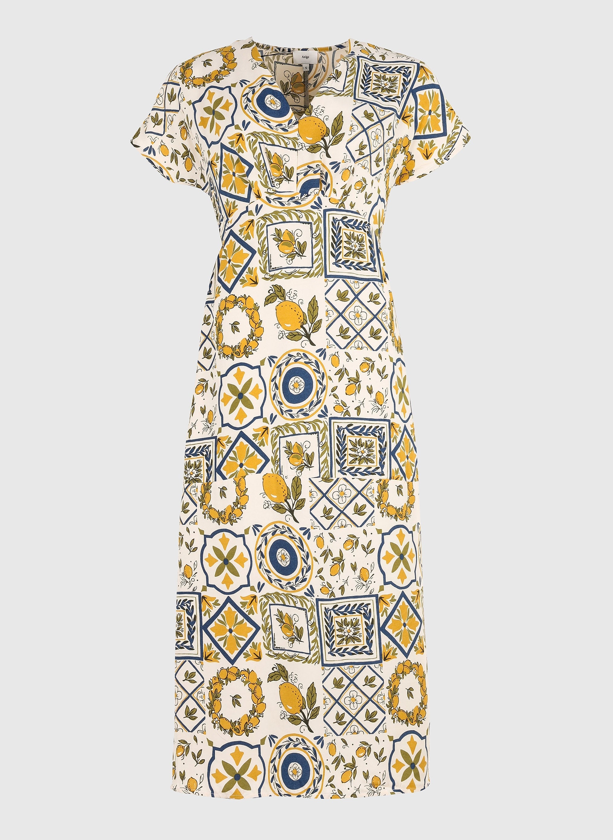 MEKIA VESTIDO LARGO azul rizzo