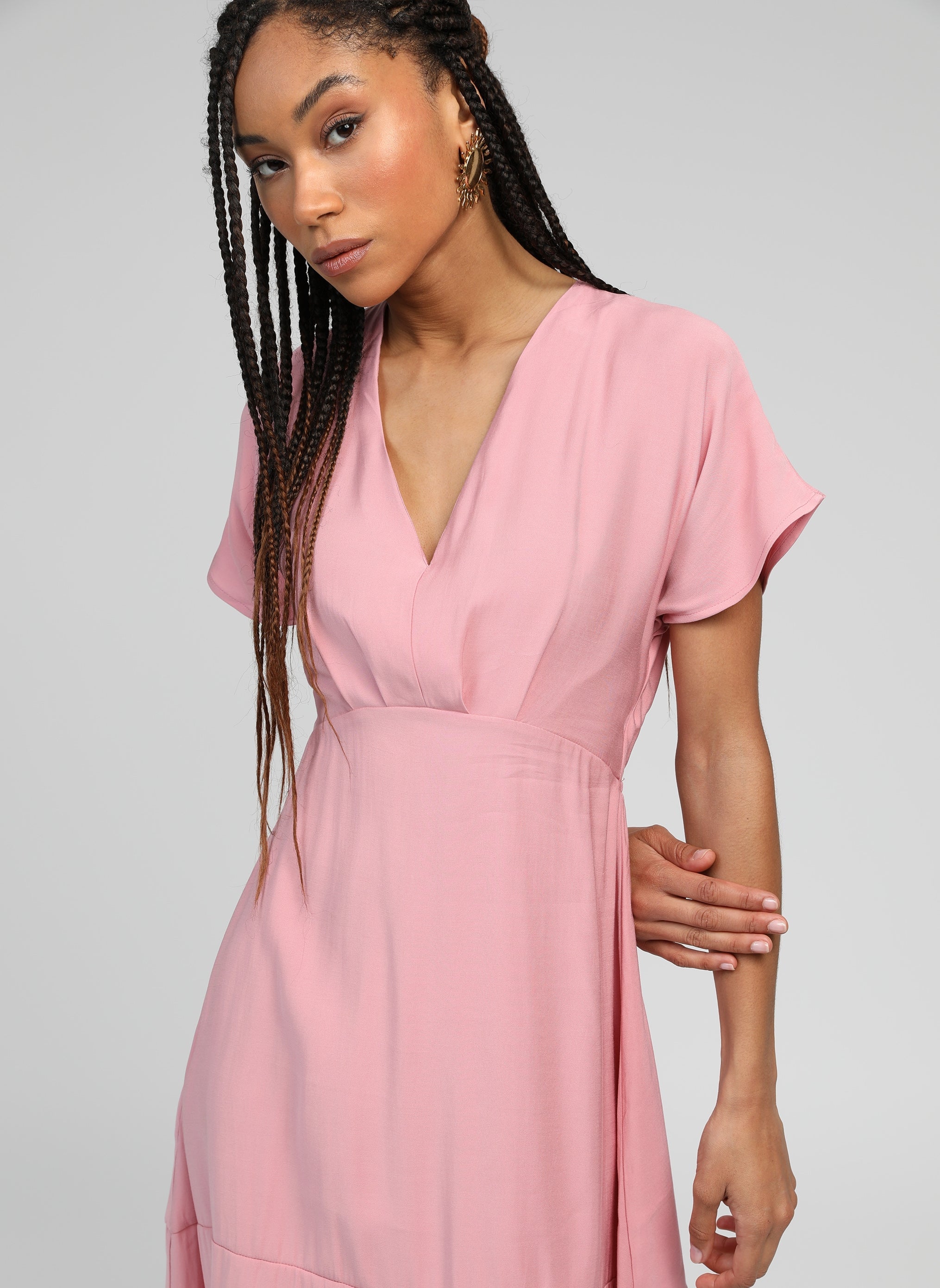 ROBE MIDI MEKIANA rose