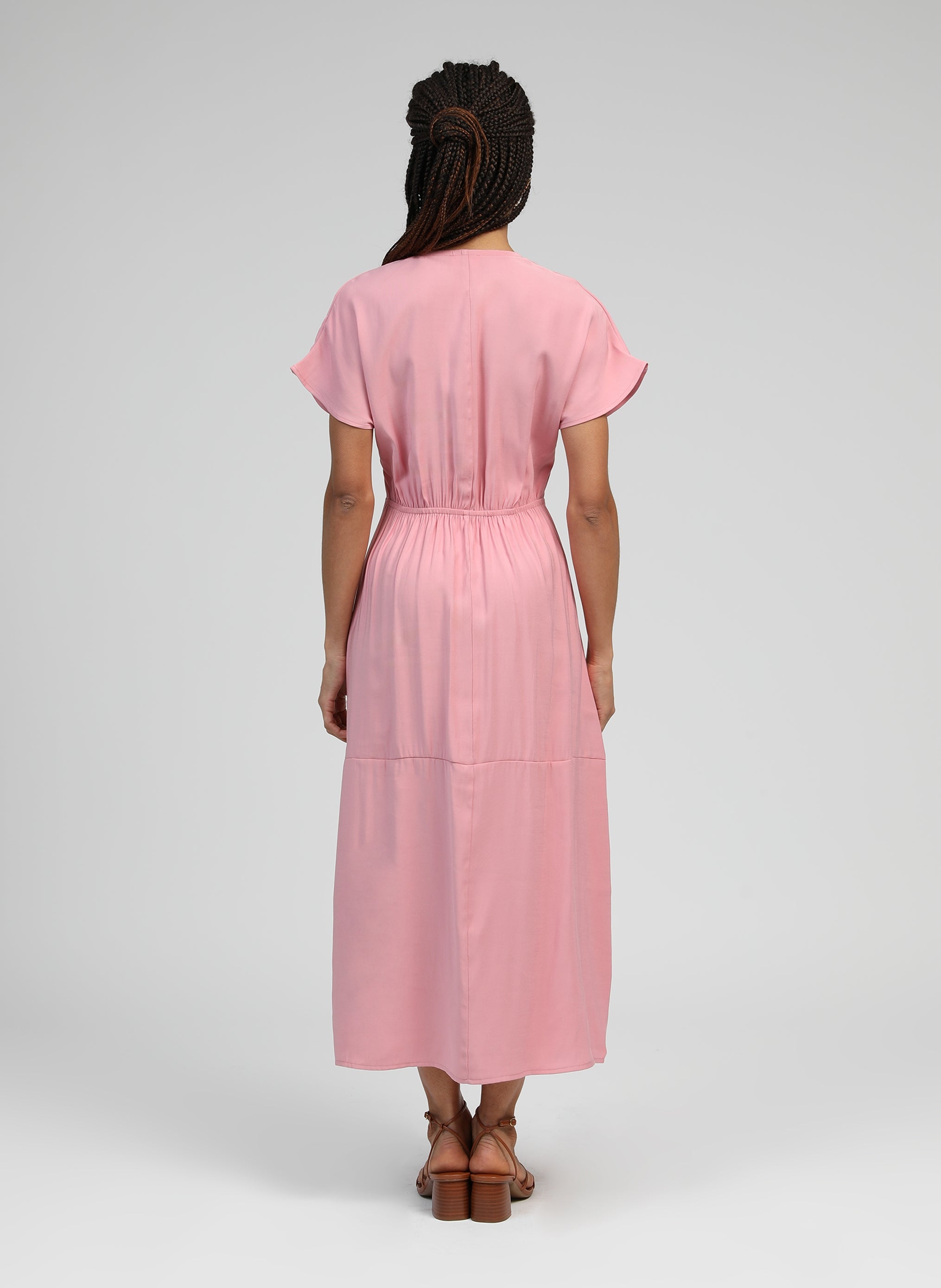 ROBE MIDI MEKIANA rose