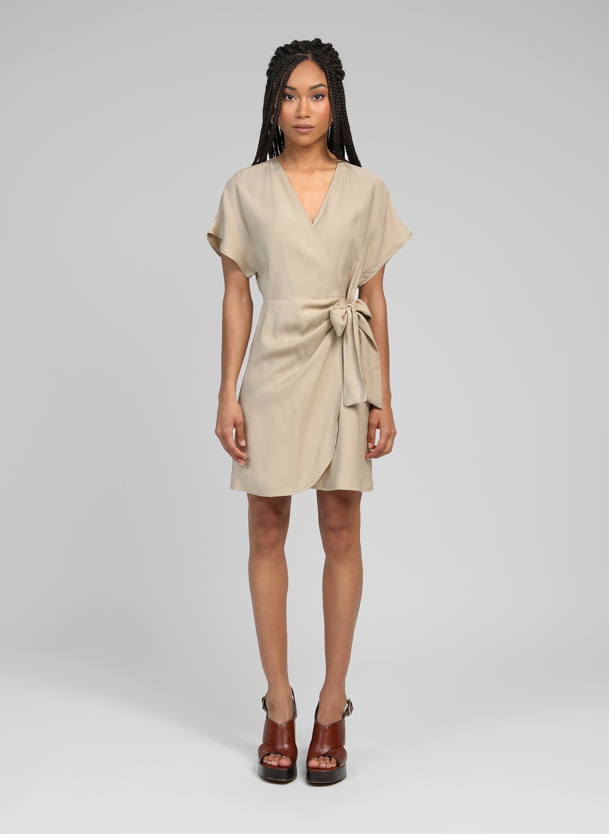 ROBE COURTE MELANA beige