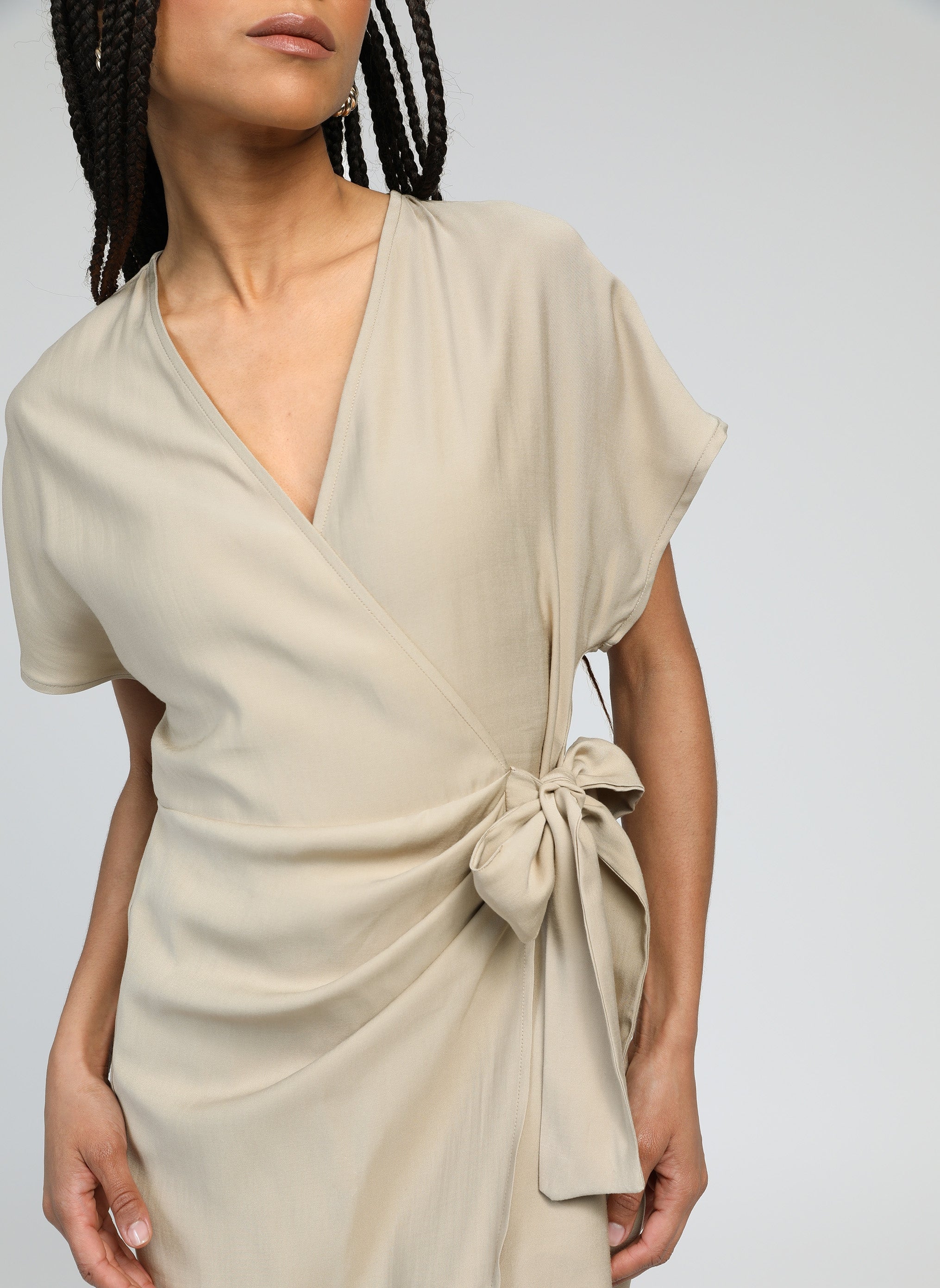 VESTIDO CORTO MELANA Beige