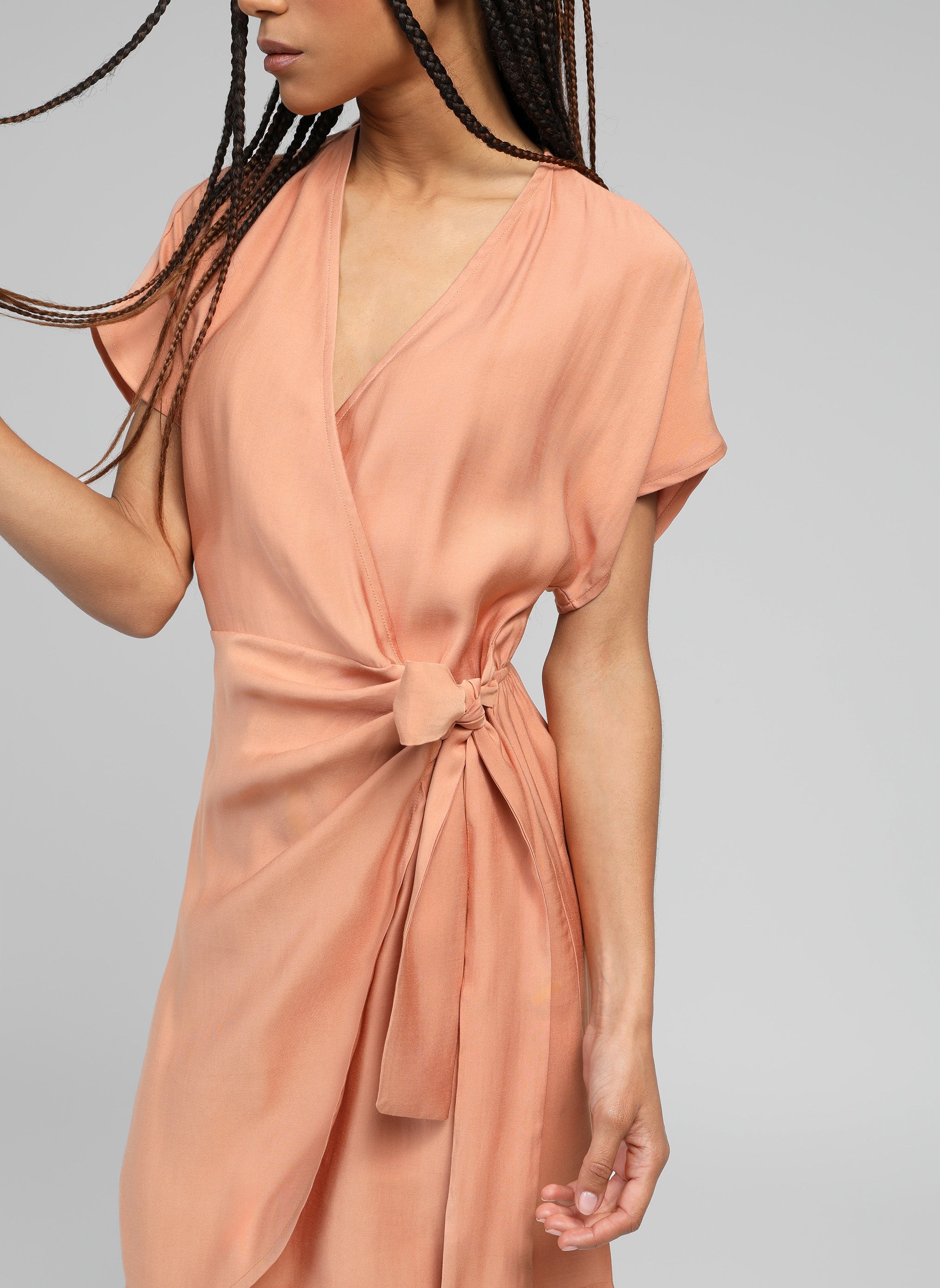 ROBE COURTE MELANA terracotta