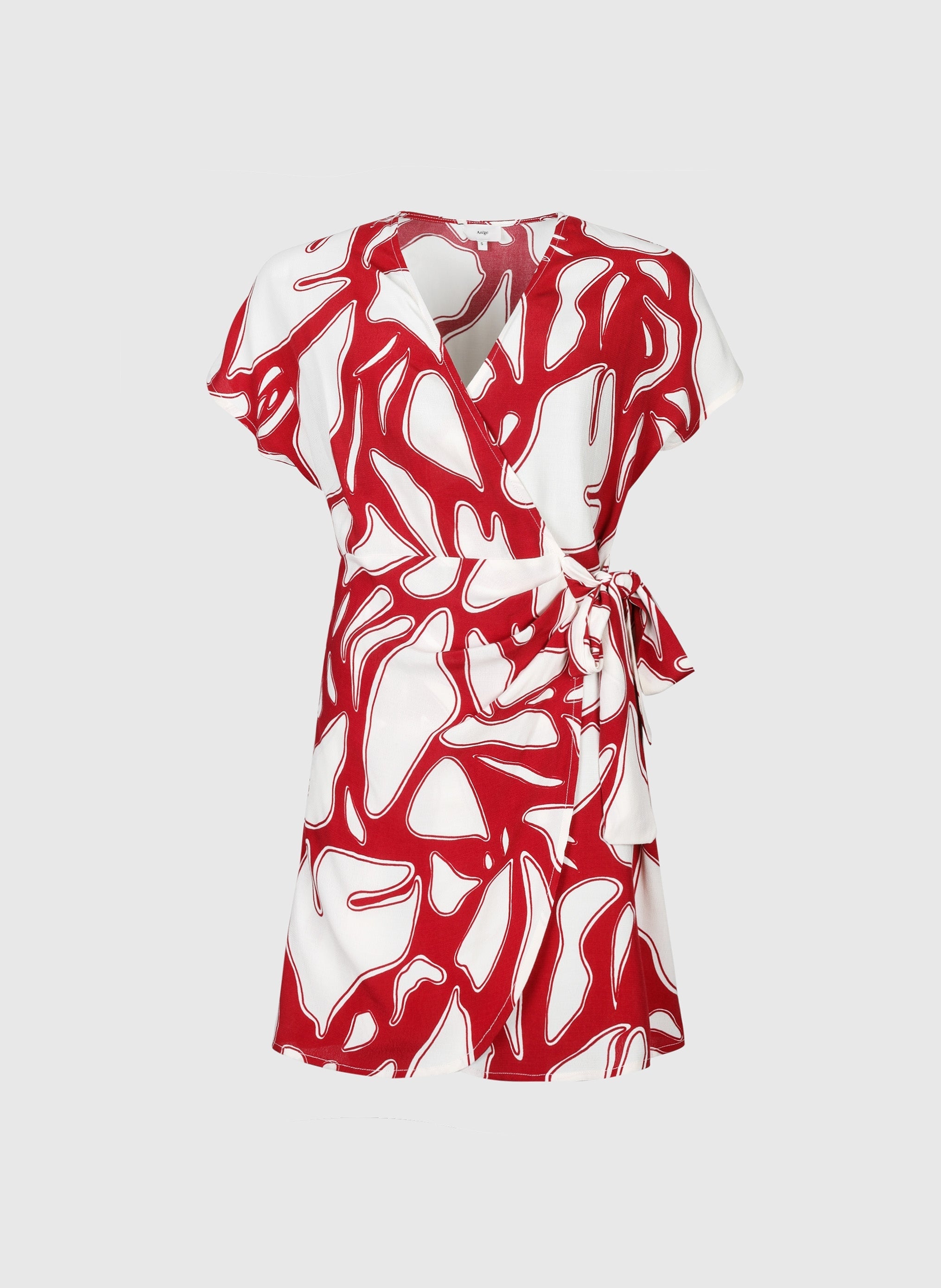 ROBE COURTE MELANIA flame cerise