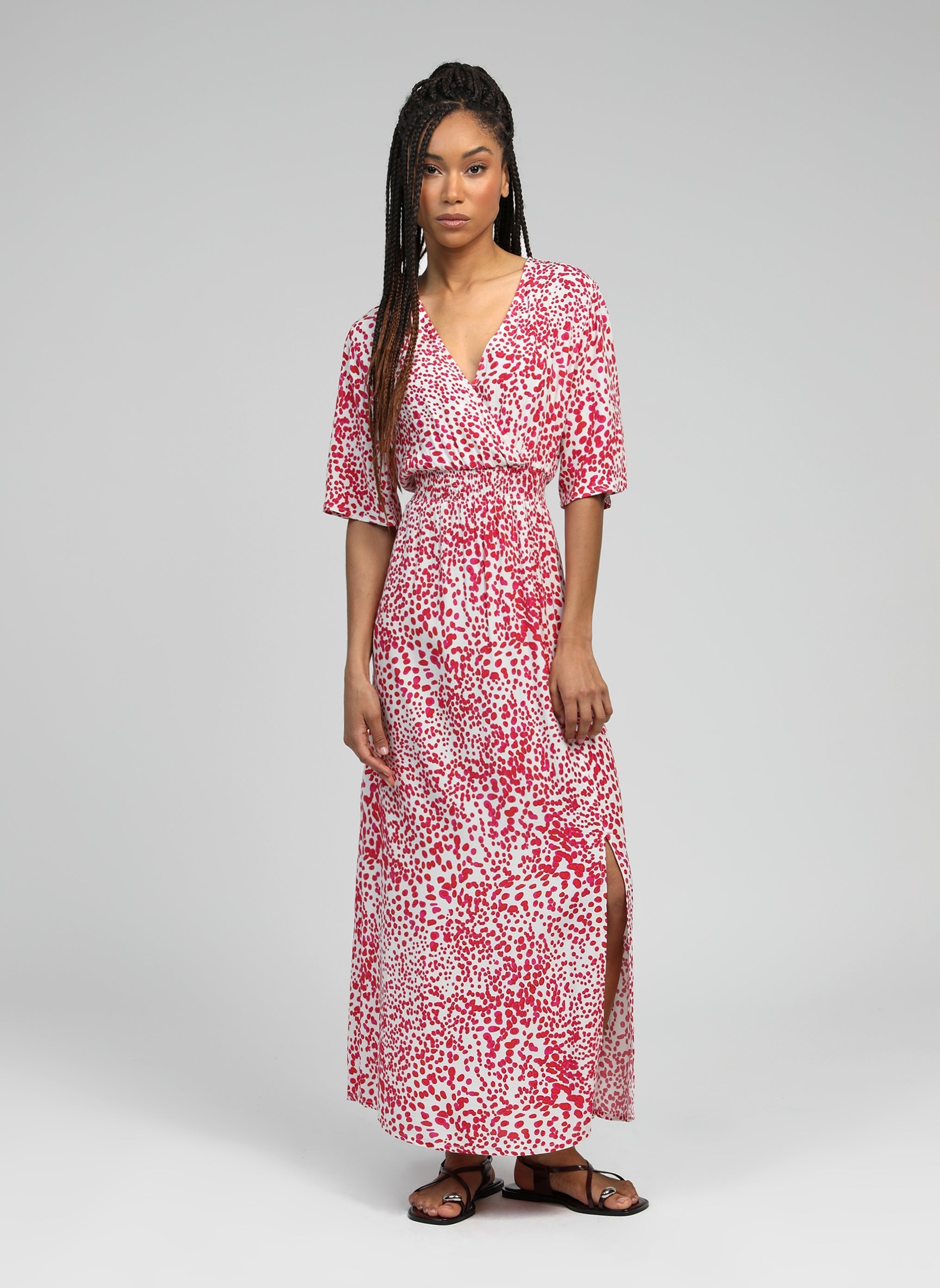 MESUNA palia pink long dress