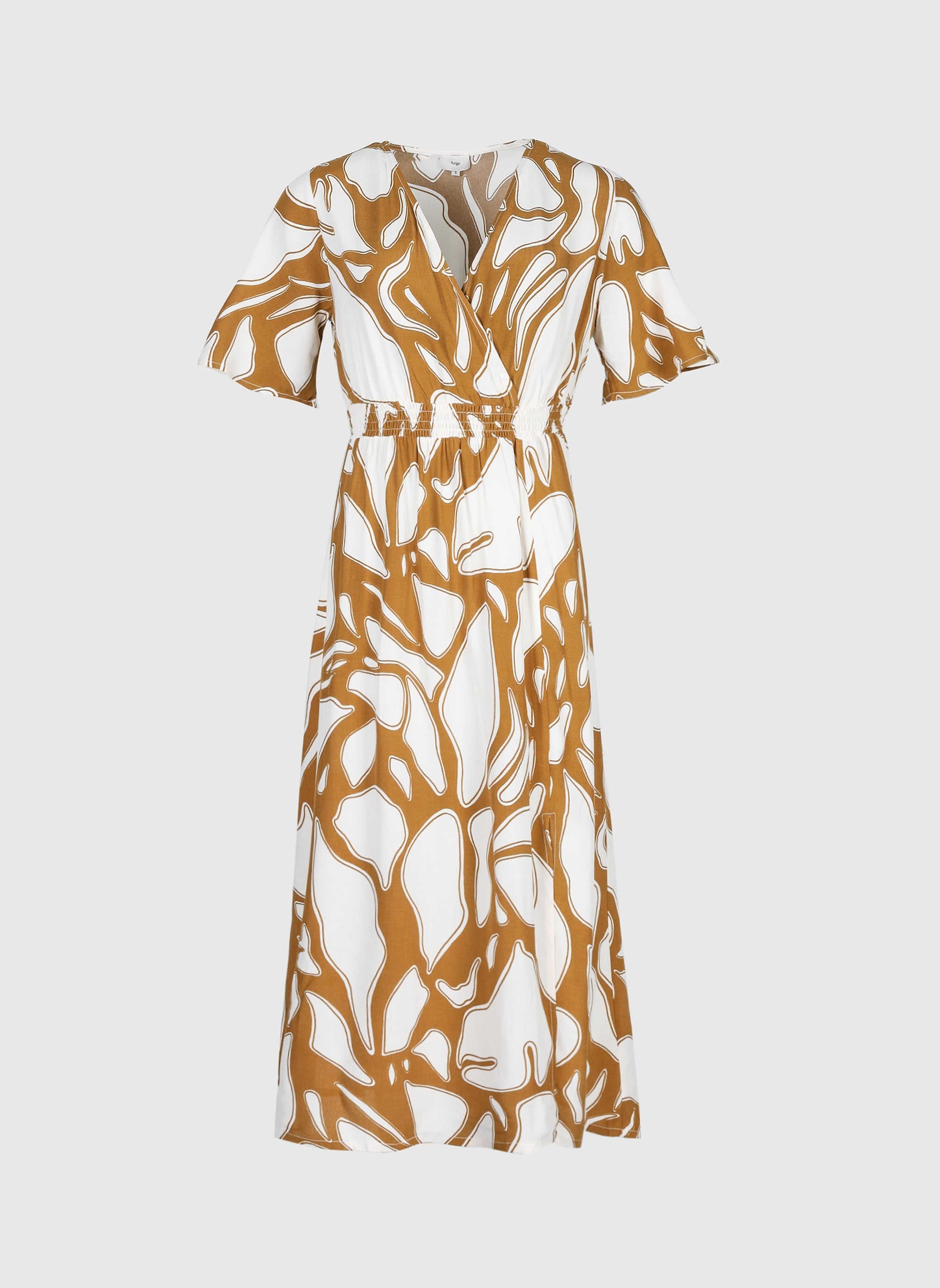 VESTIDO LARGO MESUNA oliva llama