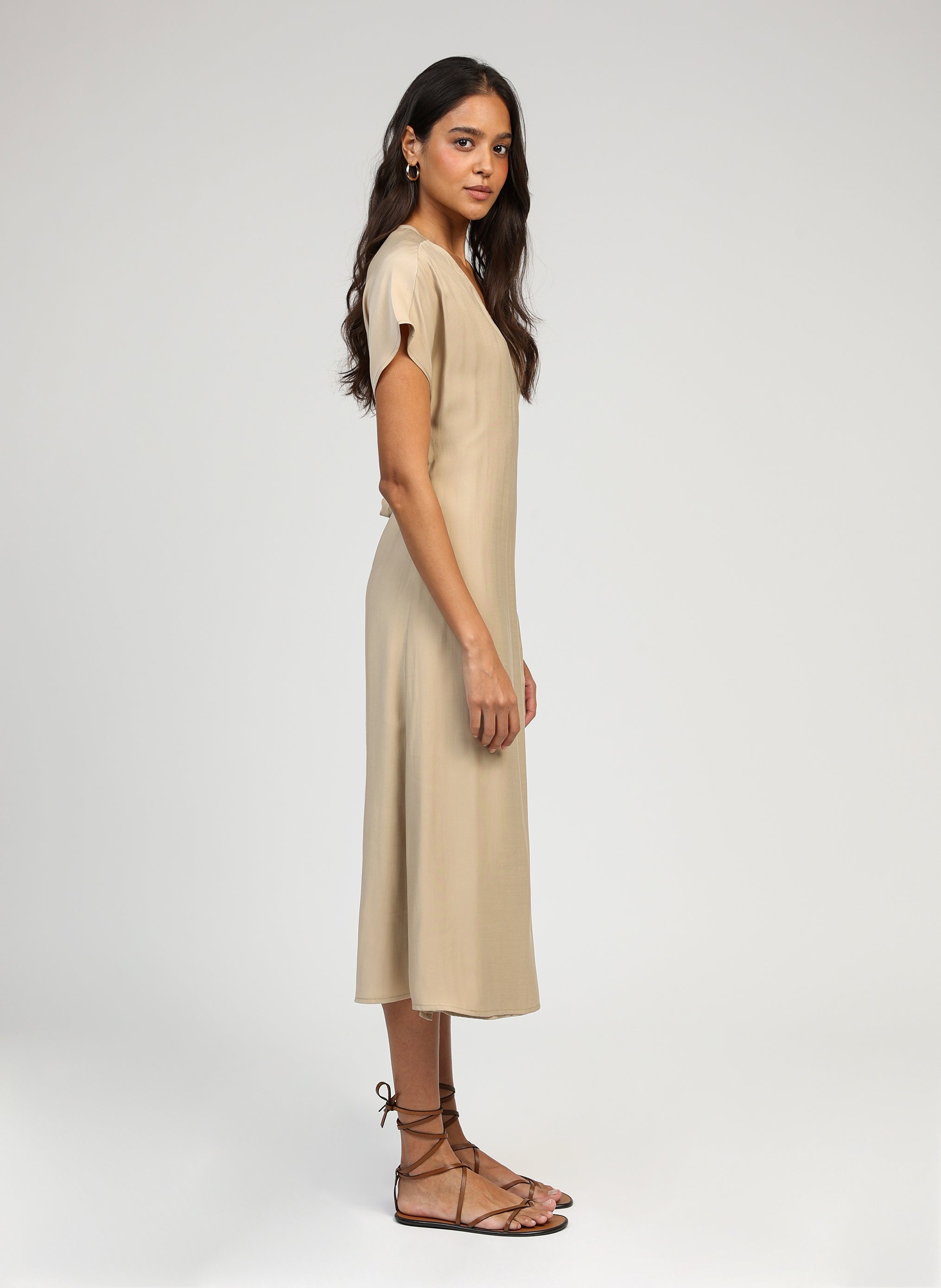 ROBE LONGUE MIKIMA beige