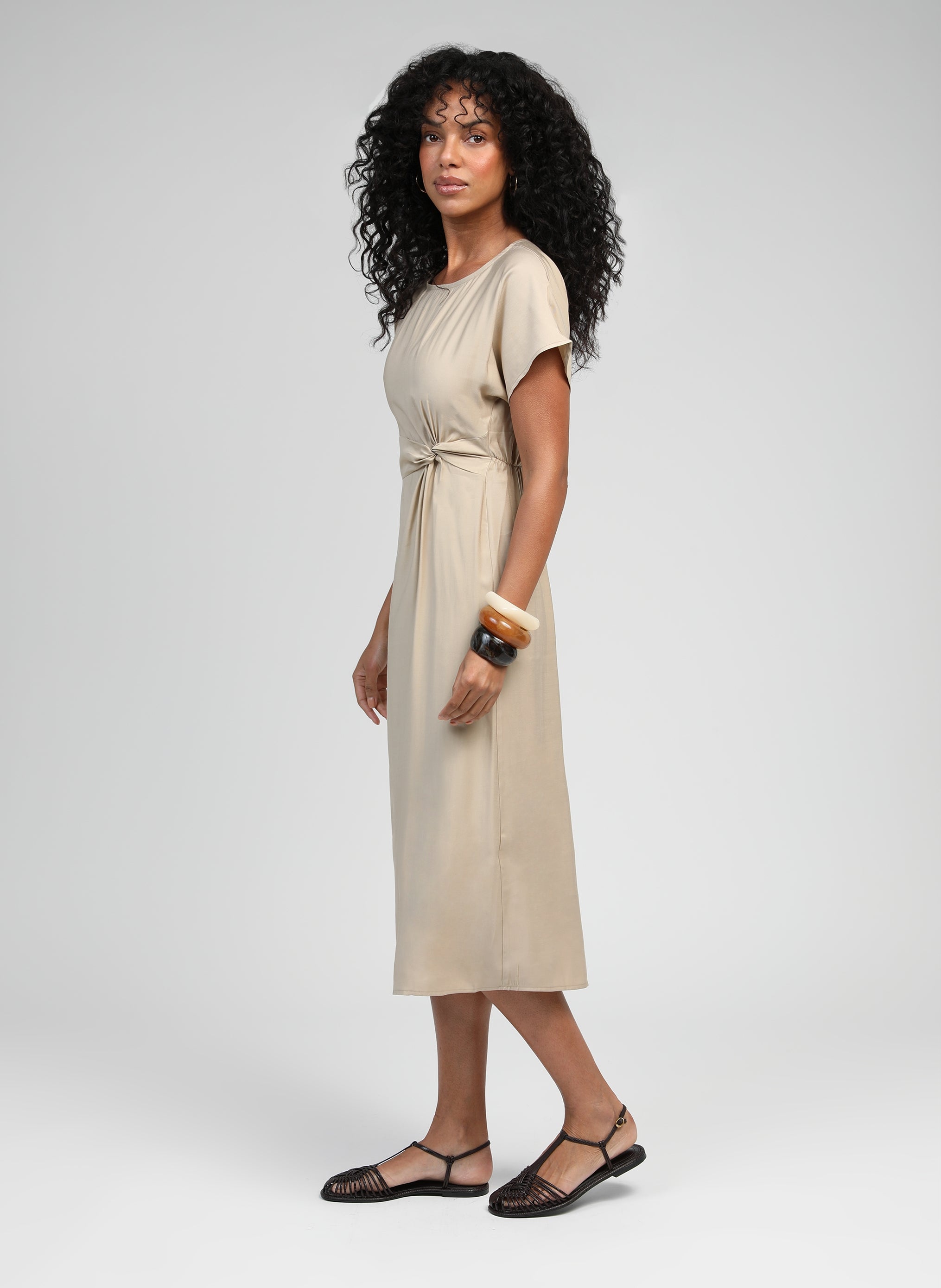 ROBE LONGUE MOUNDY beige