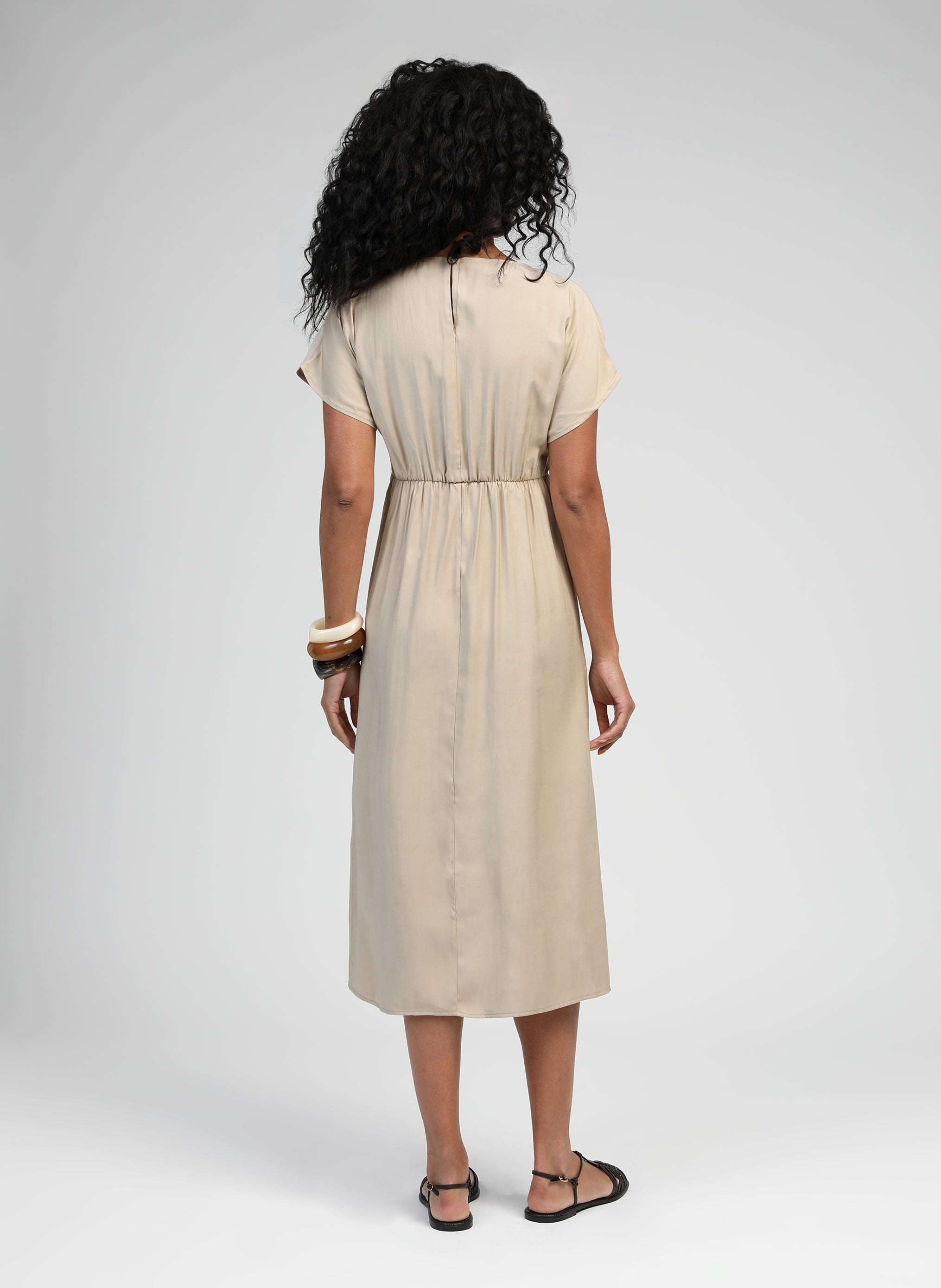 ROBE LONGUE MOUNDY beige