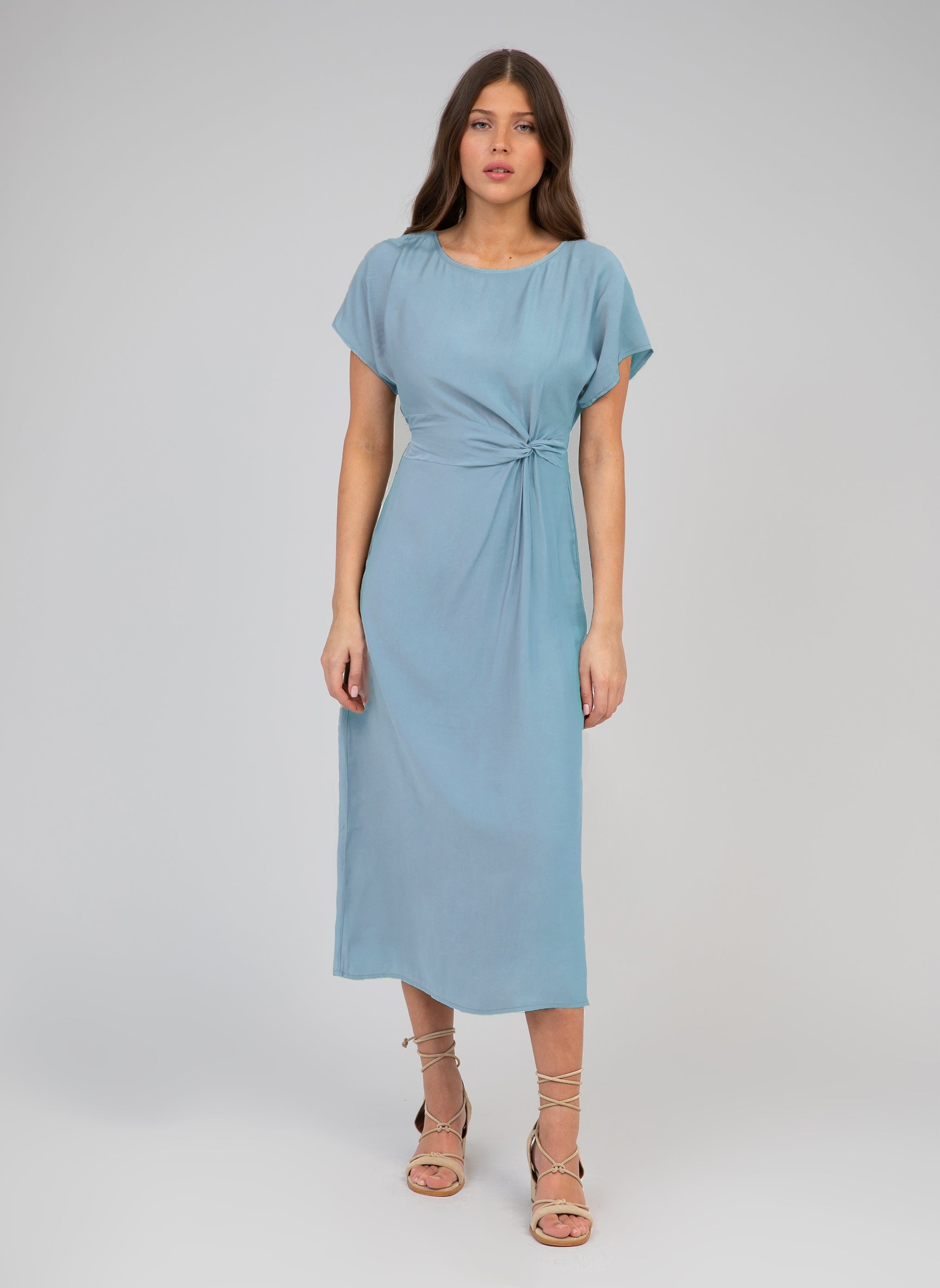 ROBE MIDI MOUNDY ciel