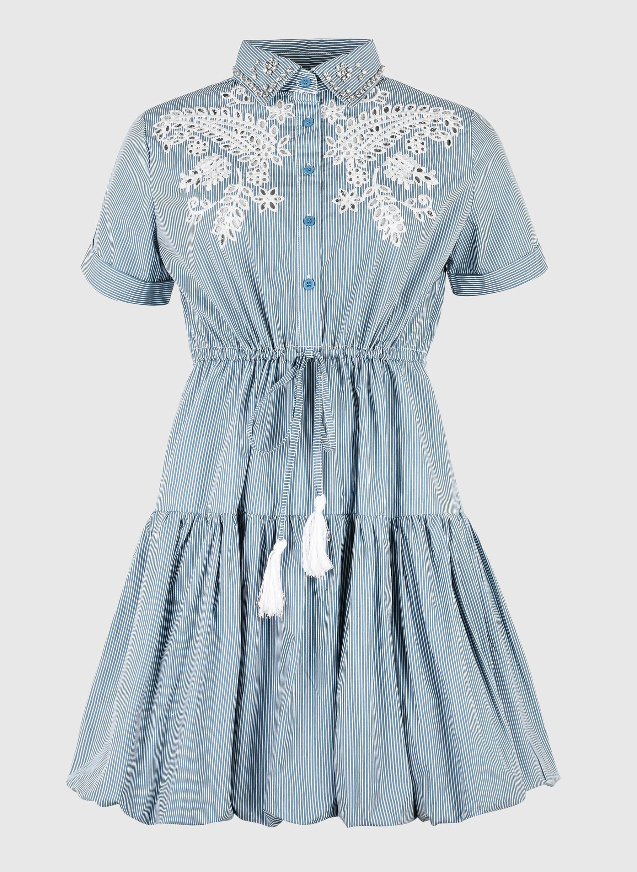 ROBE COURTE OASIA rayures